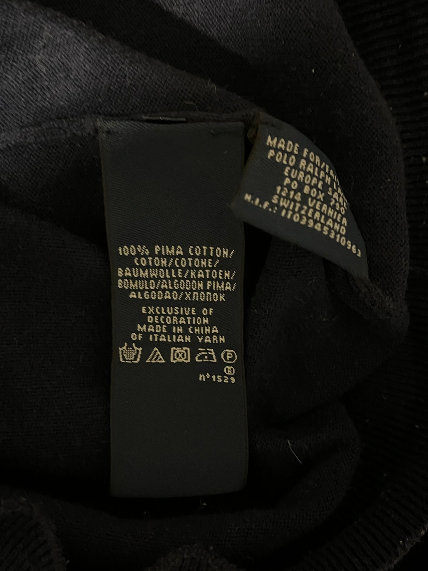 Pull col V bleu marine Ralph Lauren - M