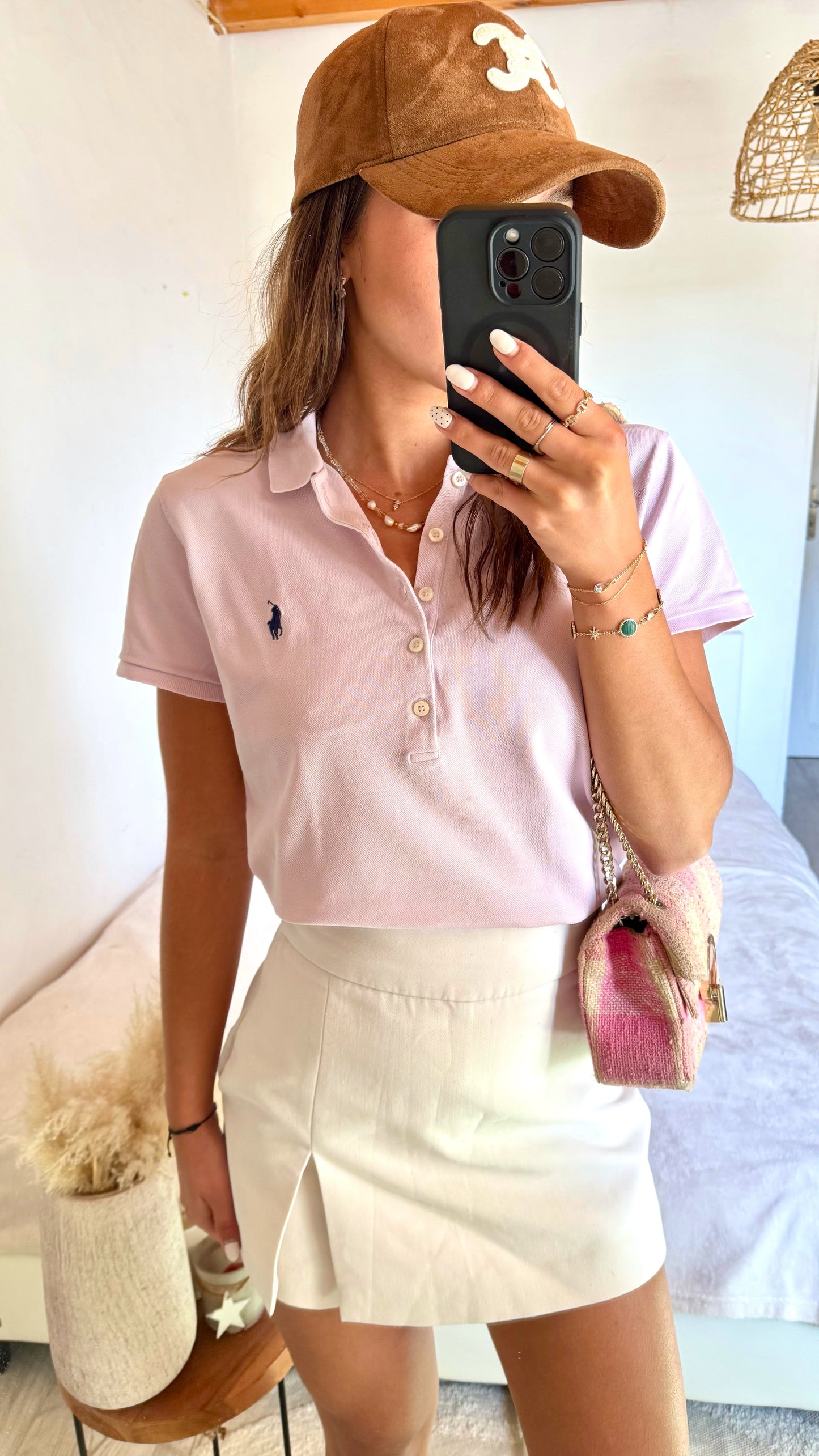 Polo rose pastel Ralph Lauren - S