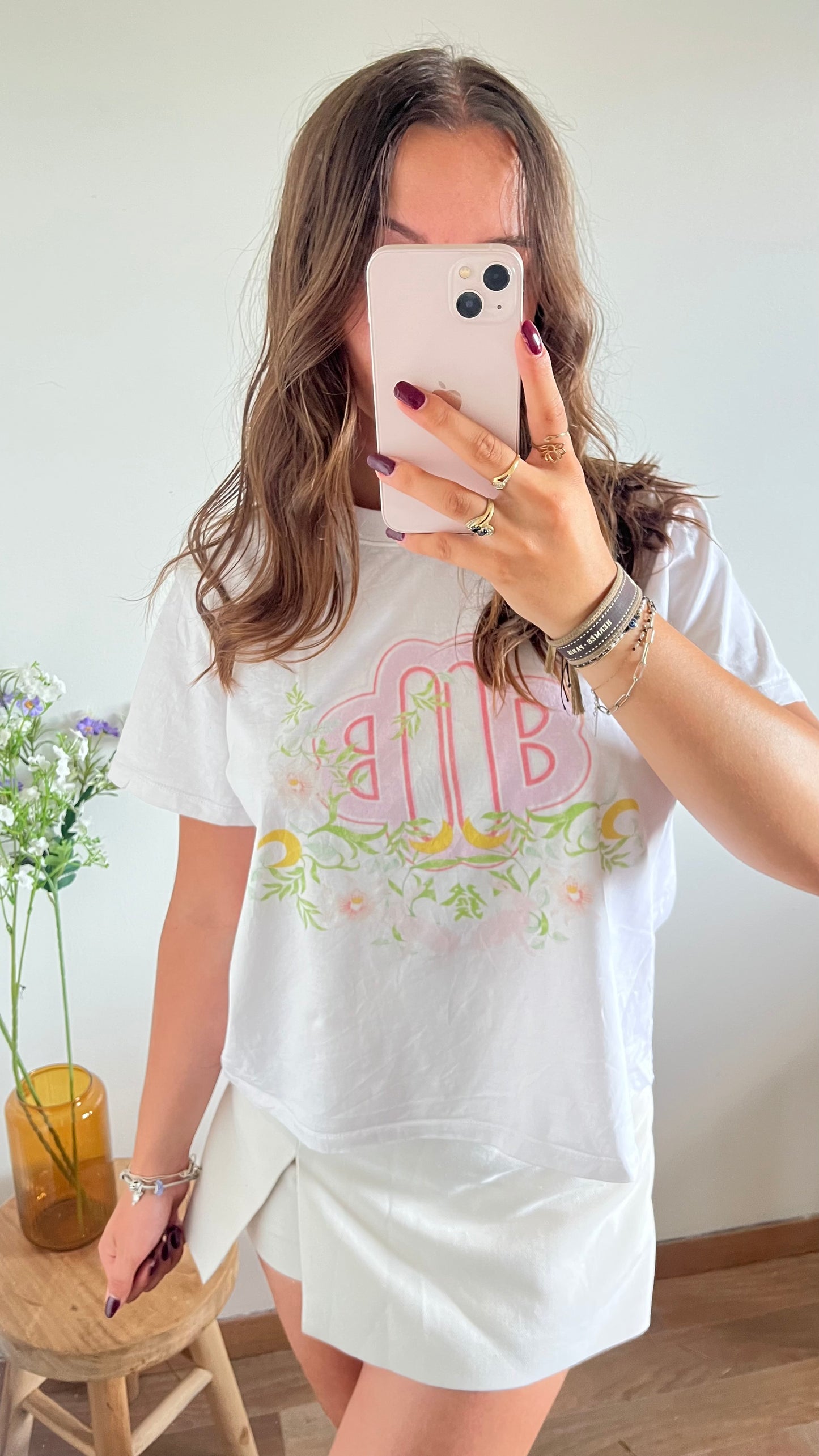 T-shirt blanc Maje - S/M