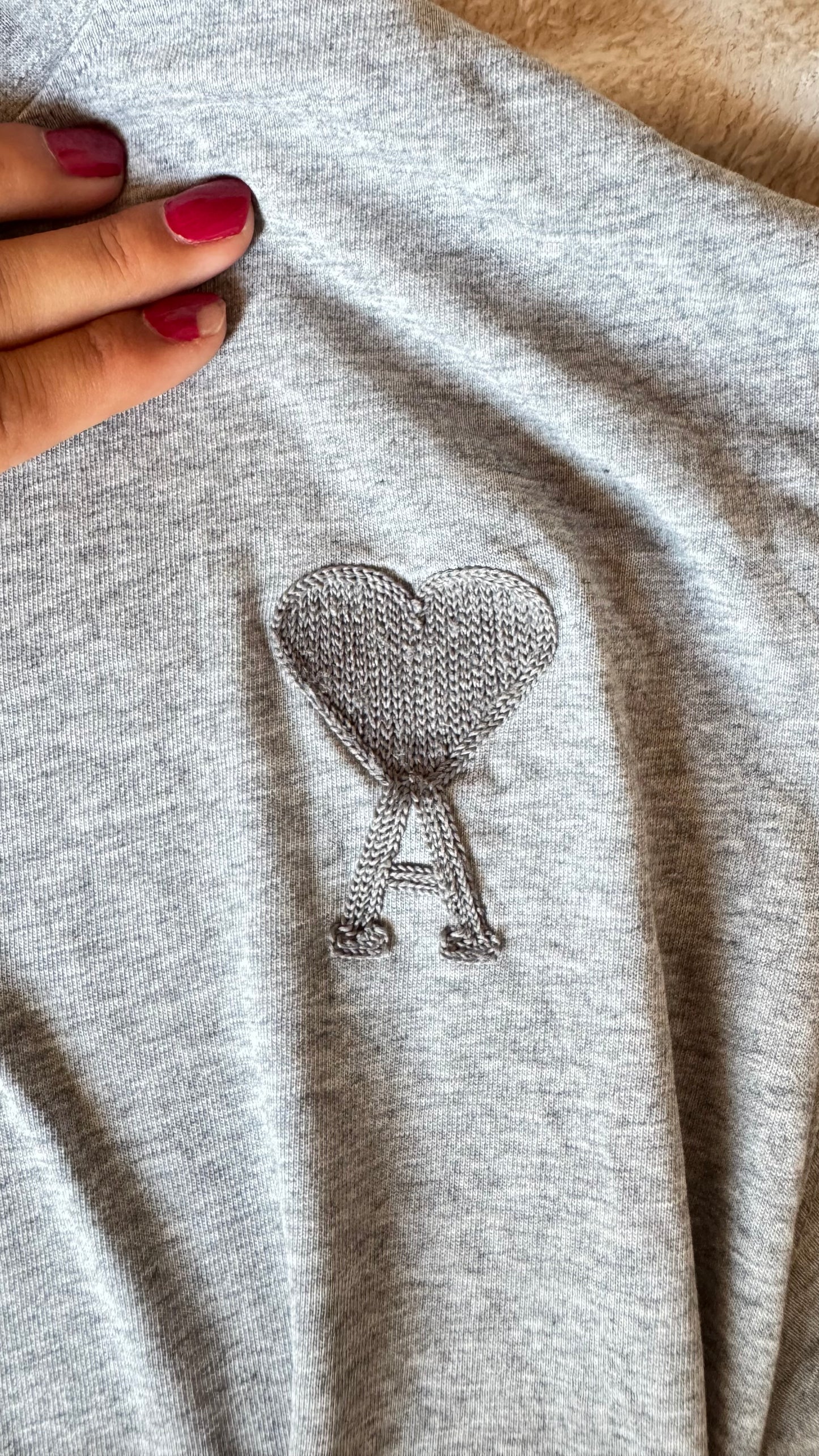 T-shirt gris Ami Paris - M