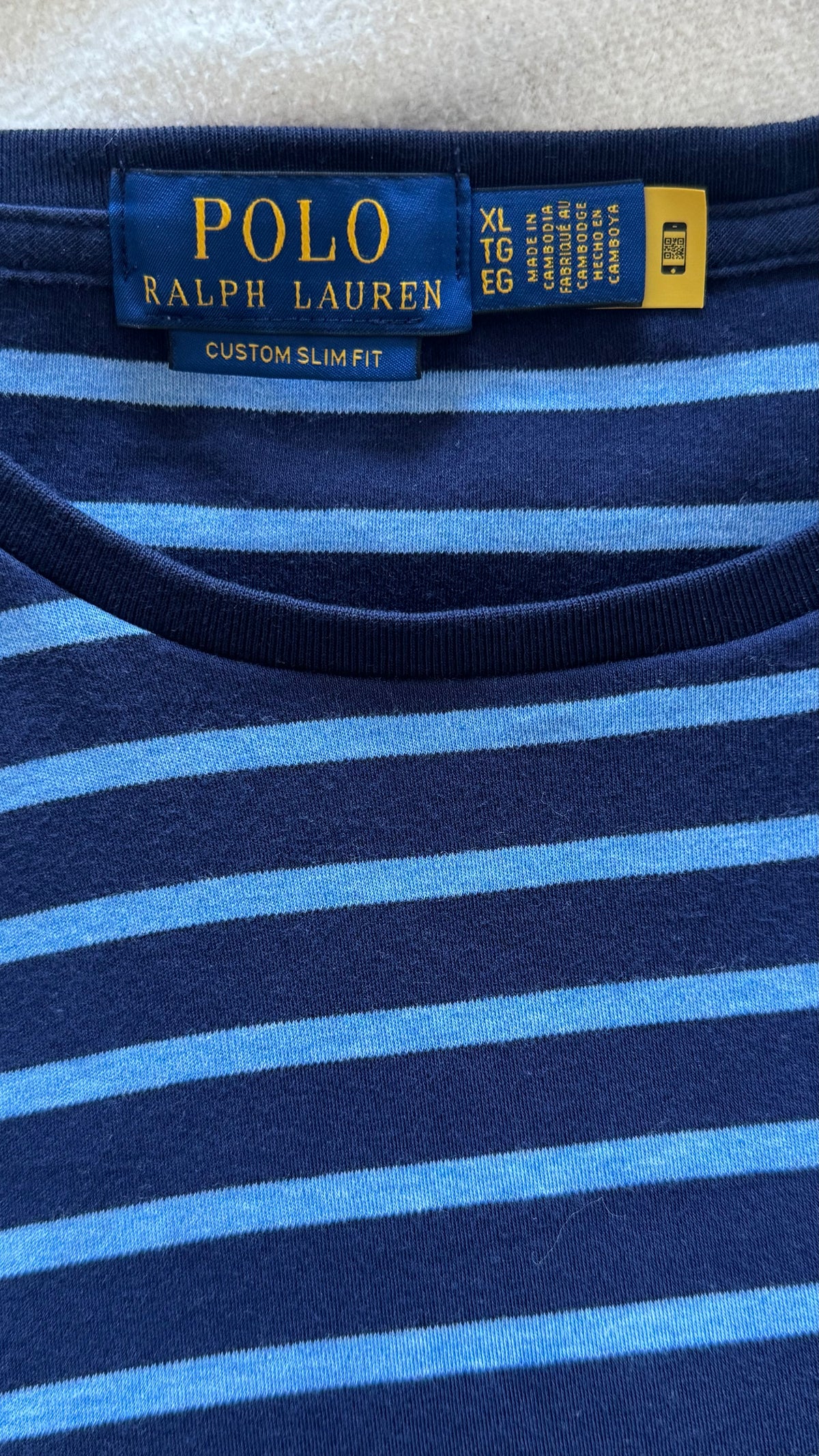 T-shirt rayé Ralph Lauren - XL mixte