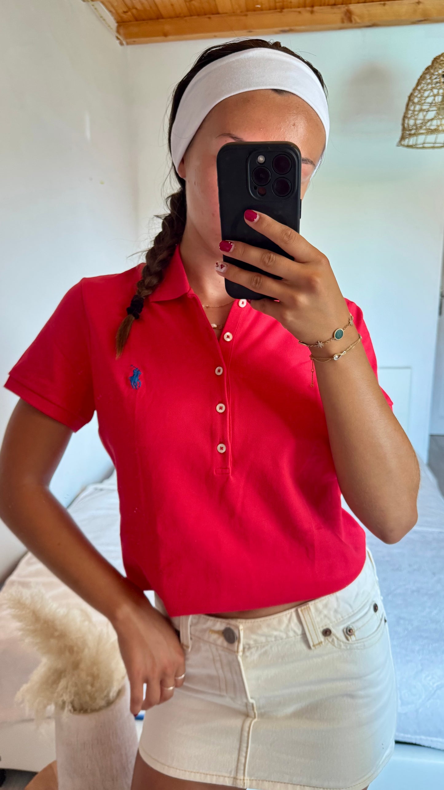 Polo rouge Ralph Lauren - L