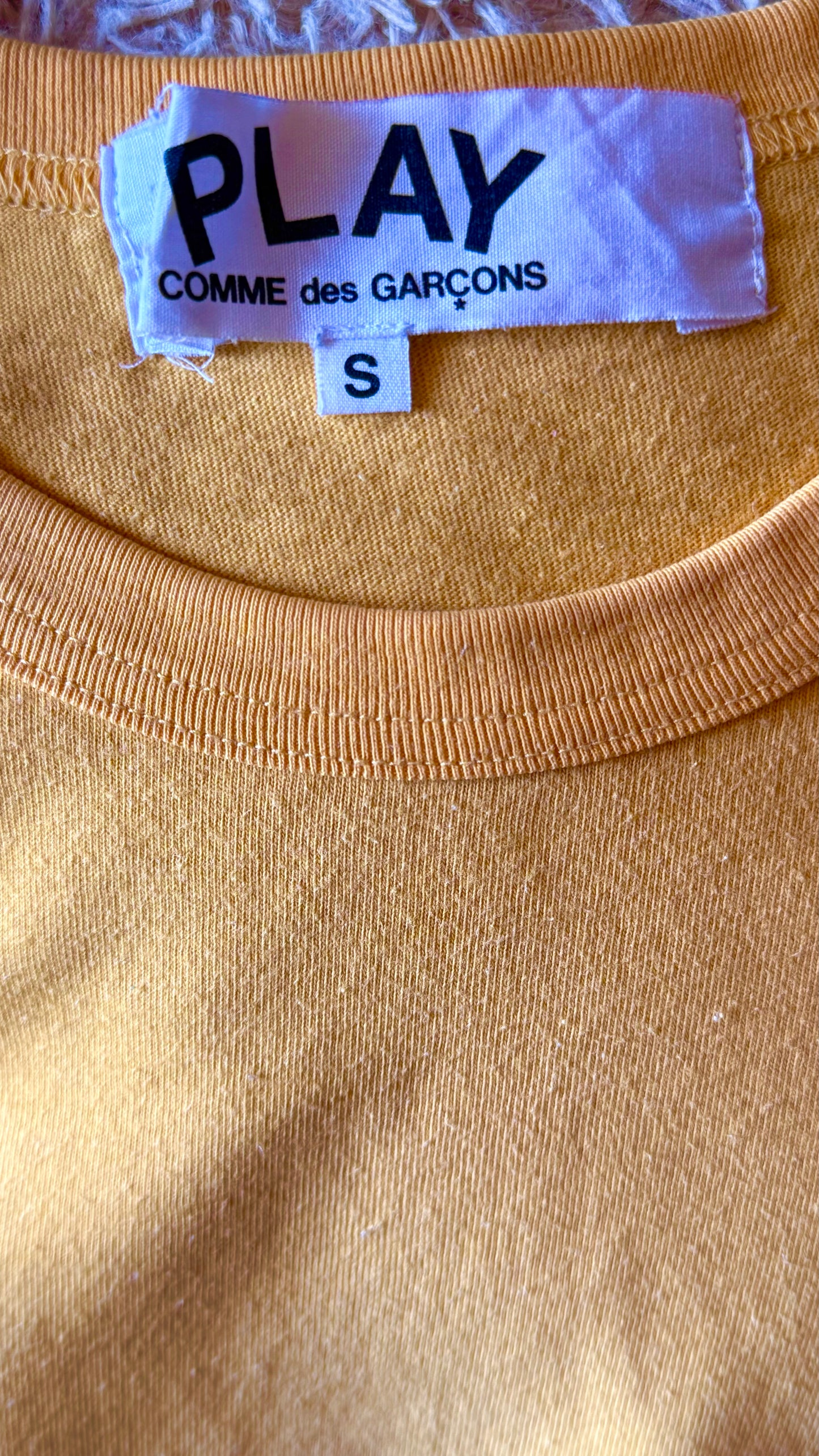 T-shirt jaune Comme des garçons - S