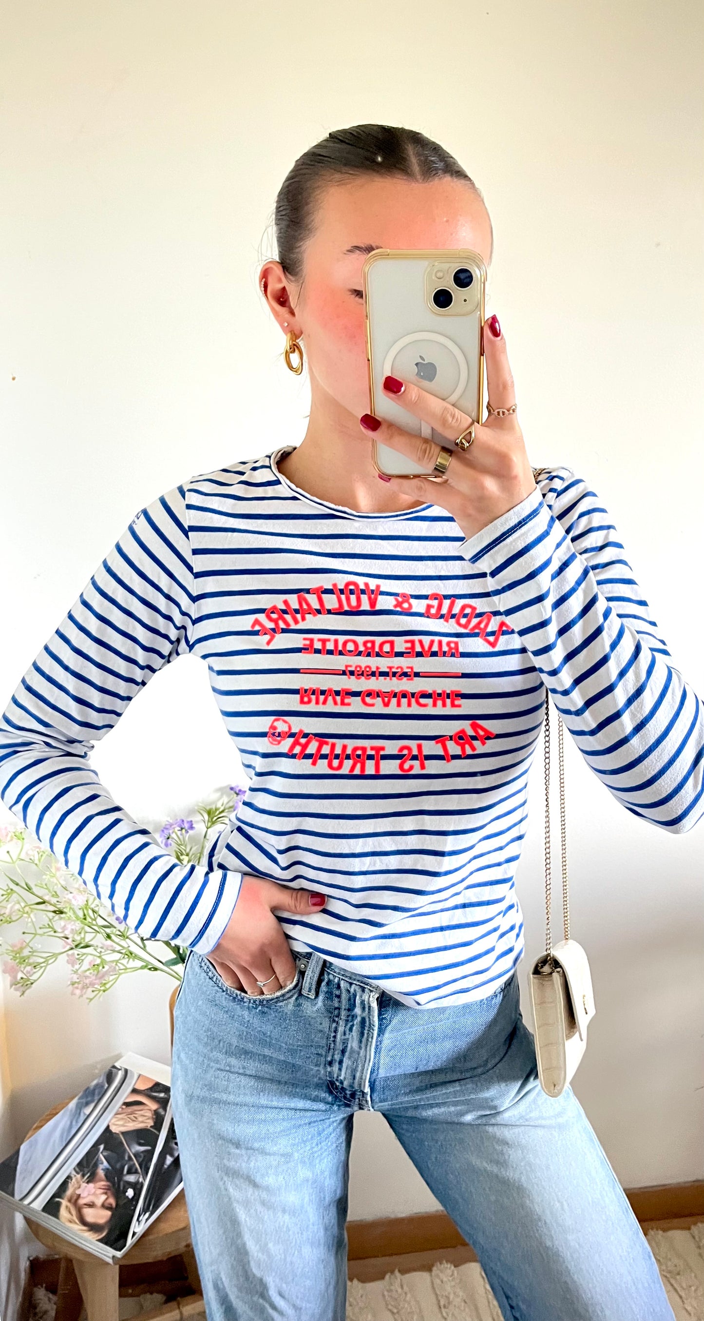 T-shirt manche longue marinière Zadig & Voltaire - XS/S