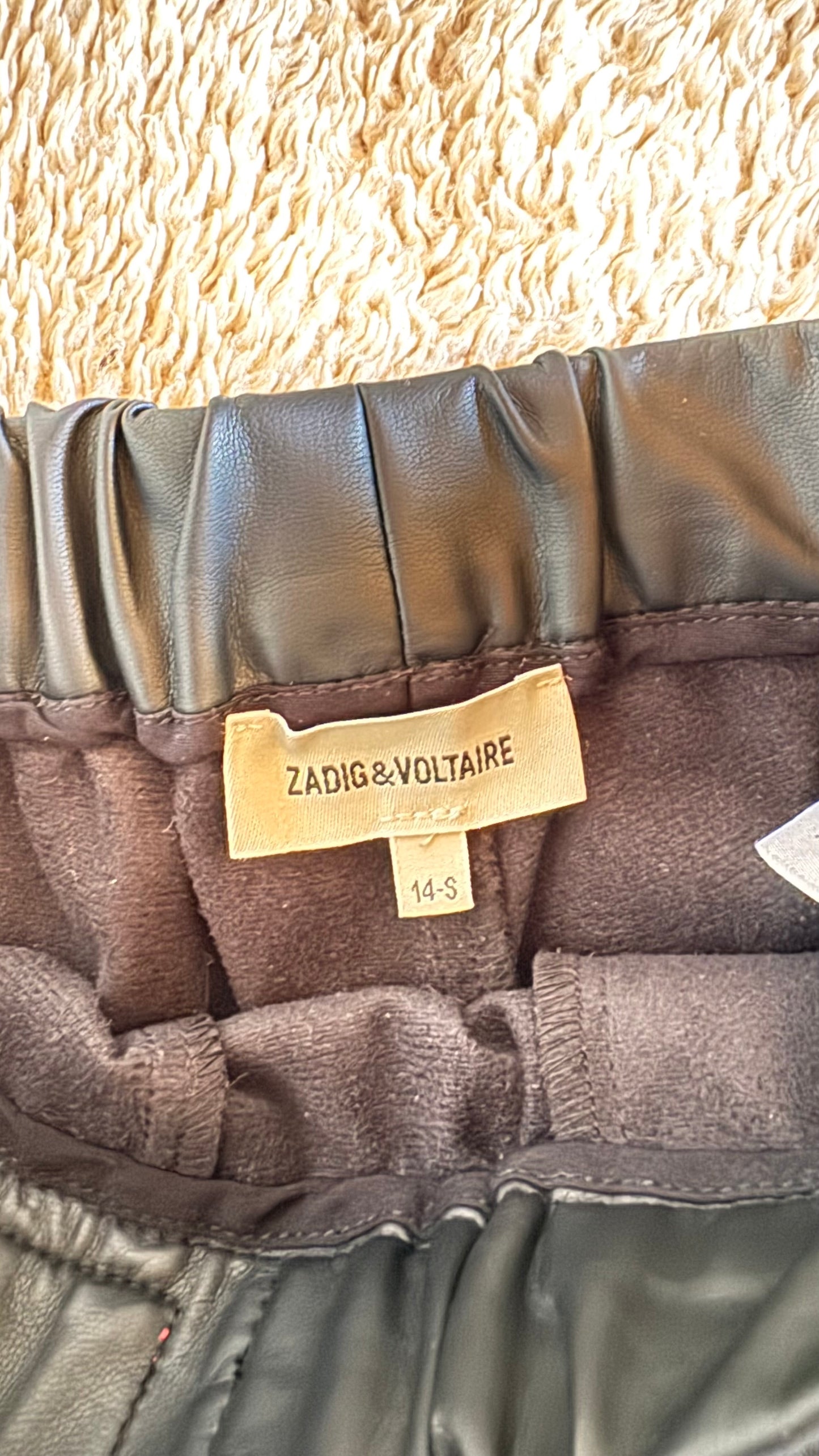 Short en cuir noir Zadig & Voltaire - XS