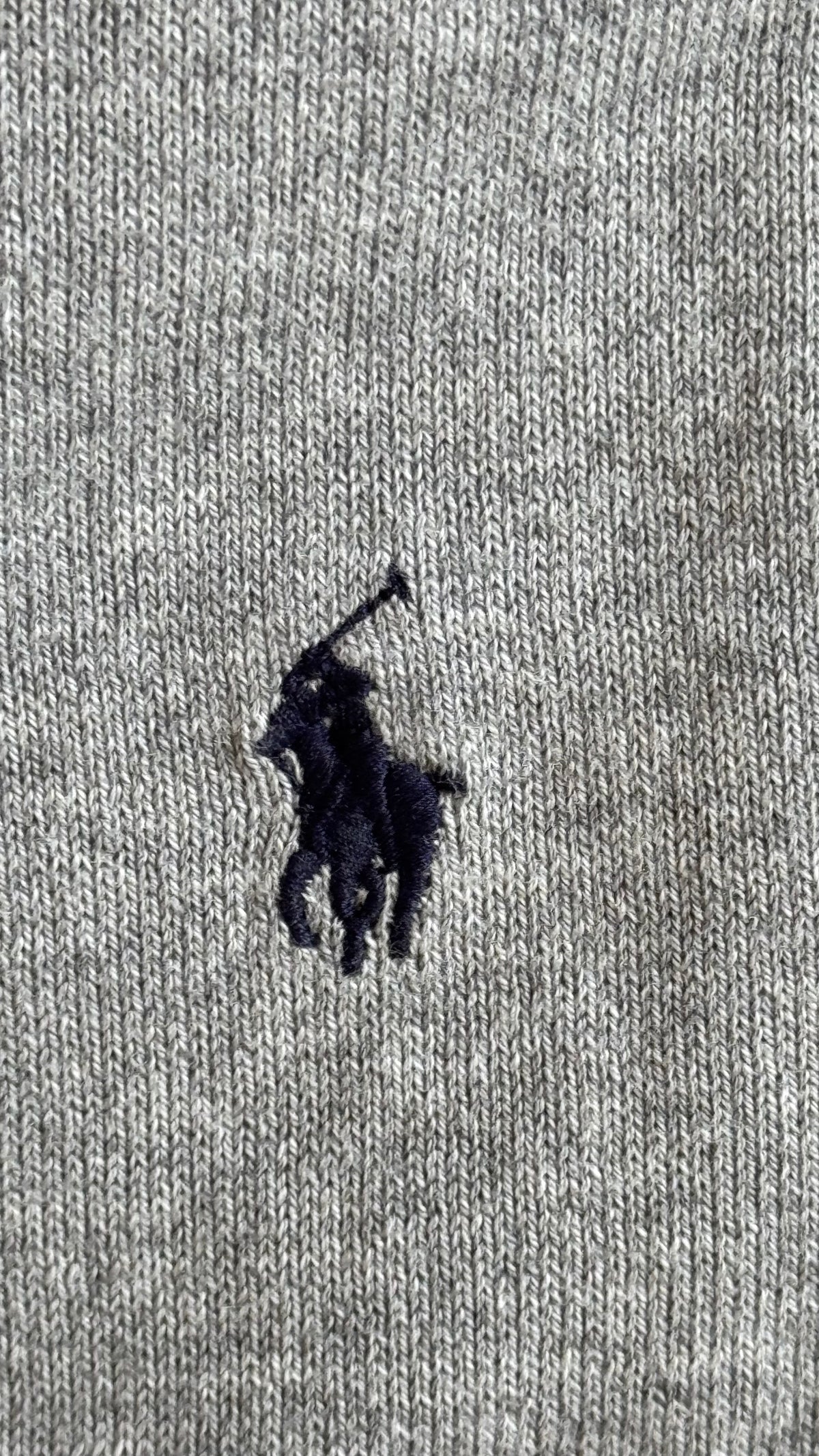 Pull col rond gris Ralph Lauren - S
