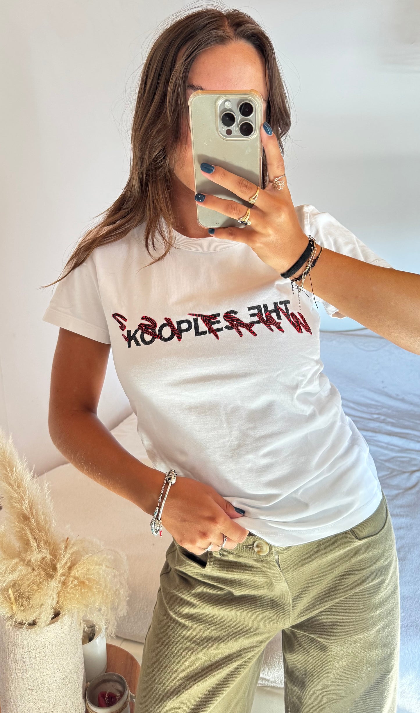 T-shirt The Kooples « What is » zébré - S