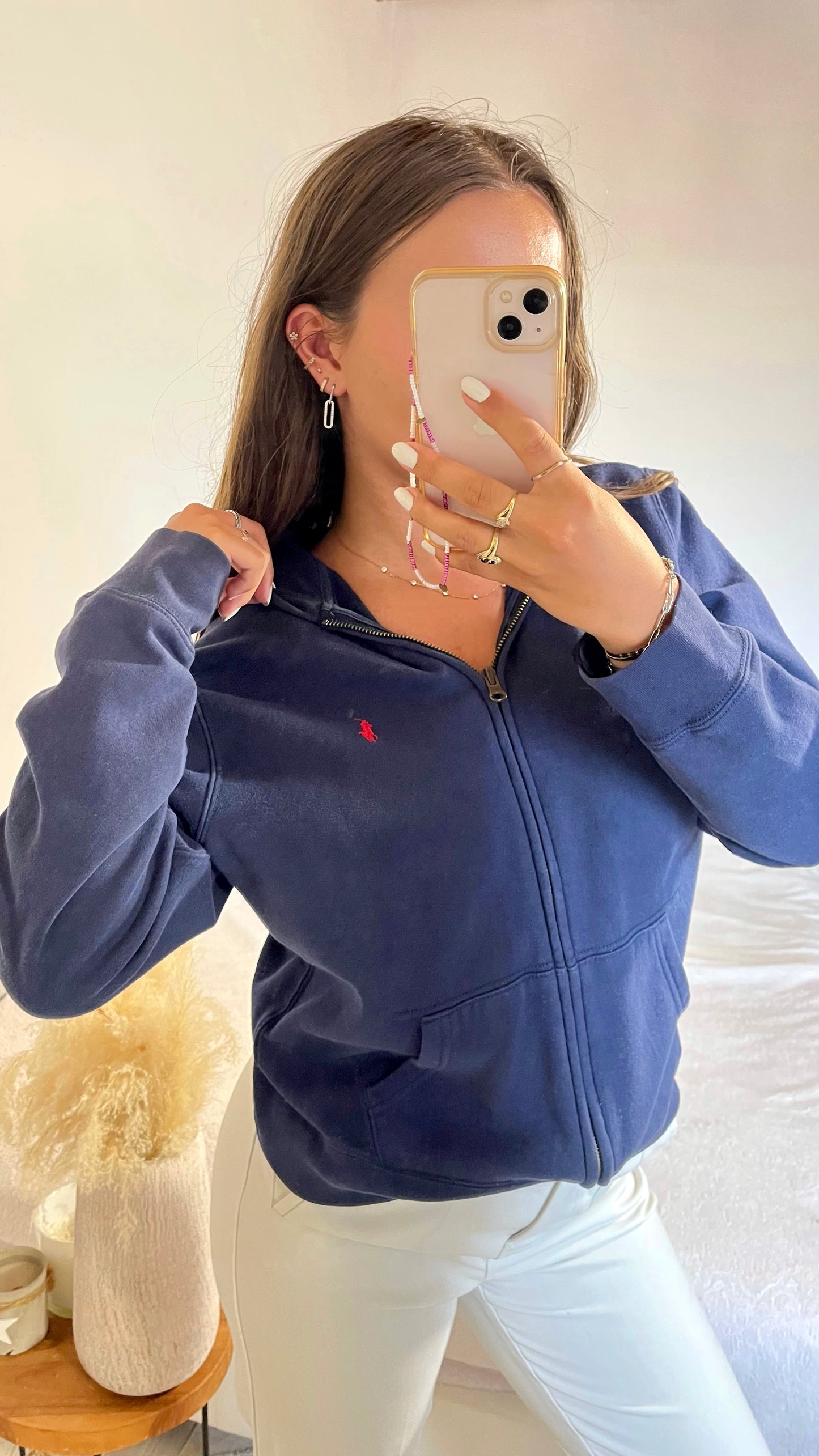 Veste à capuche marine Ralph Lauren - S