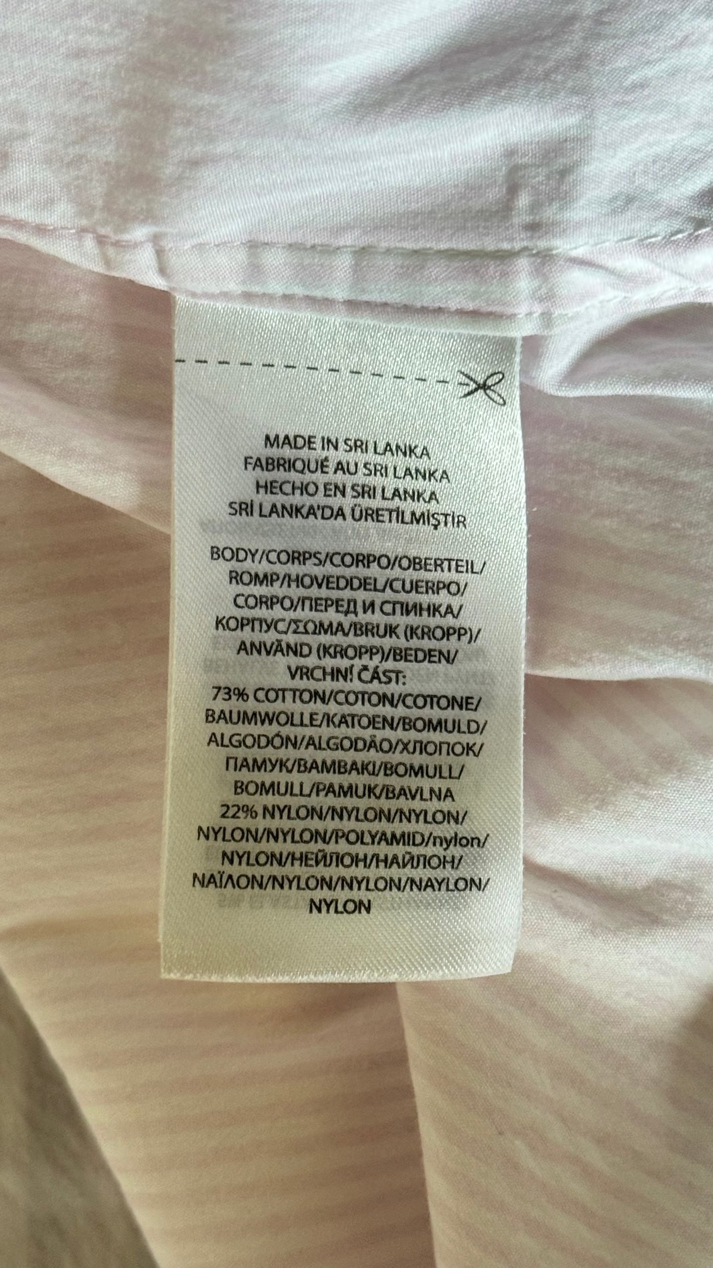 Chemise rayée rose Ralph Lauren - XS