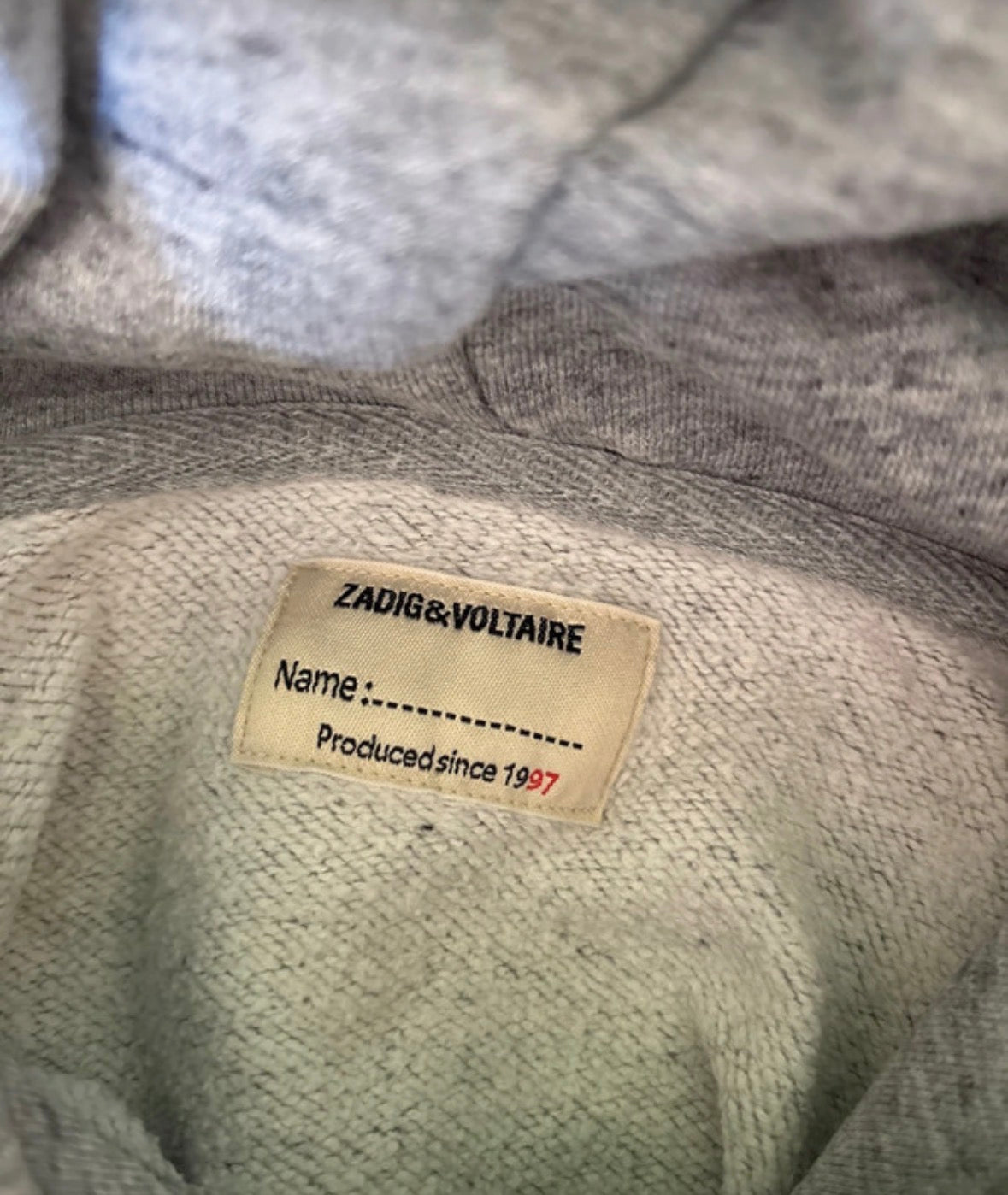 Sweat à capuche gris Zadig & Voltaire - S