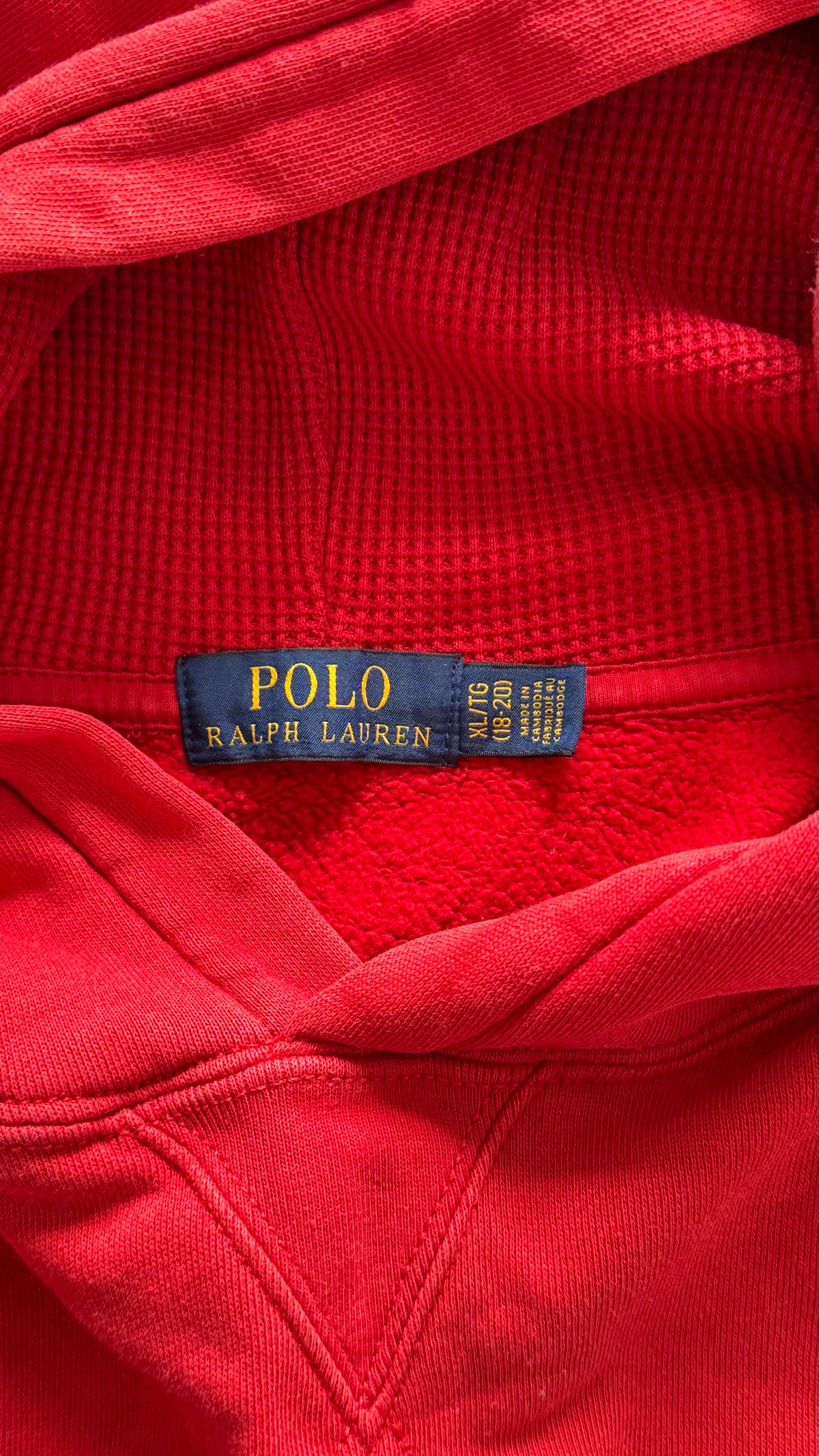 Sweat à capuche rouge Ralph Lauren - S/M
