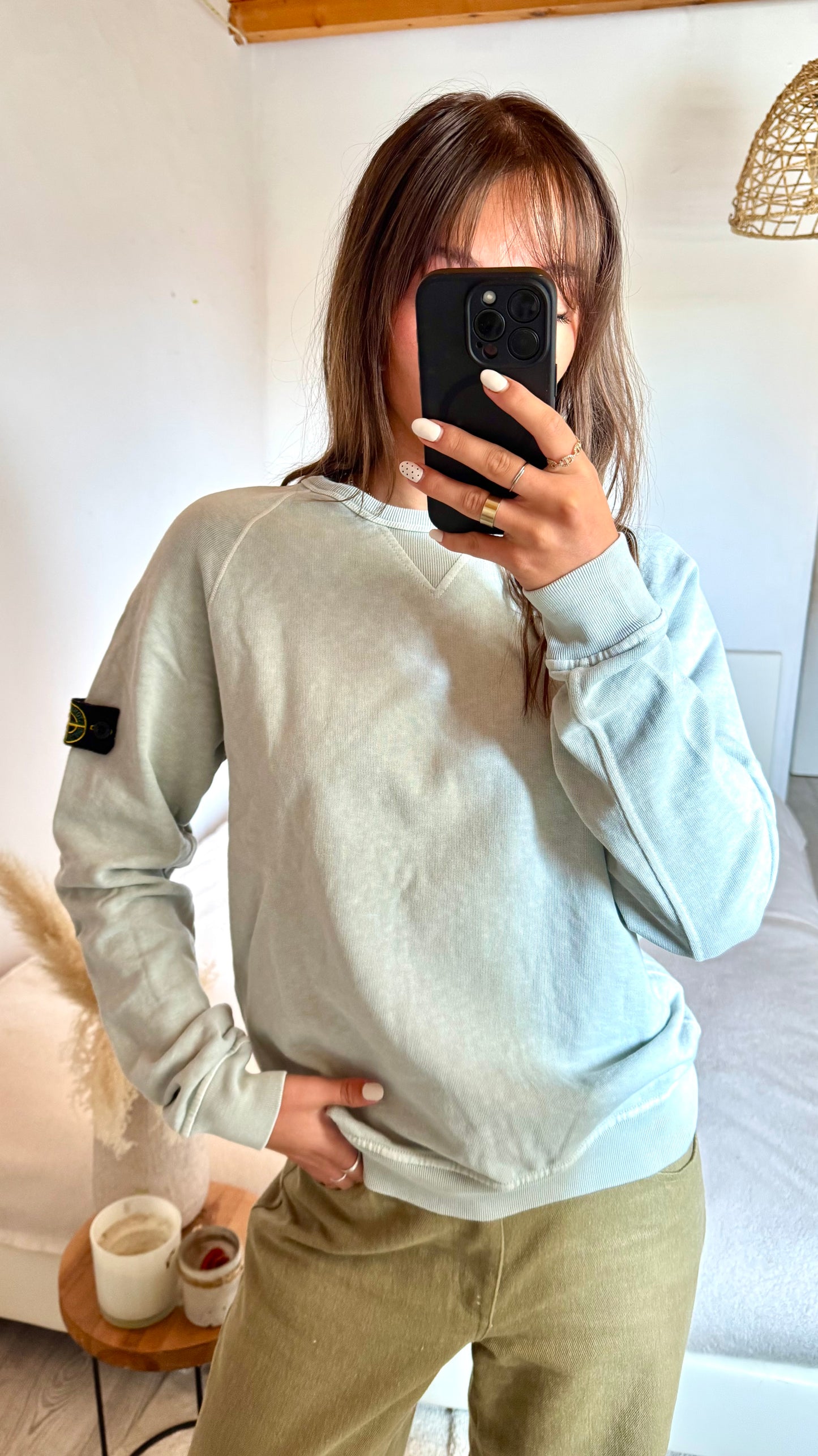 Sweat gris Stone Island - S/M