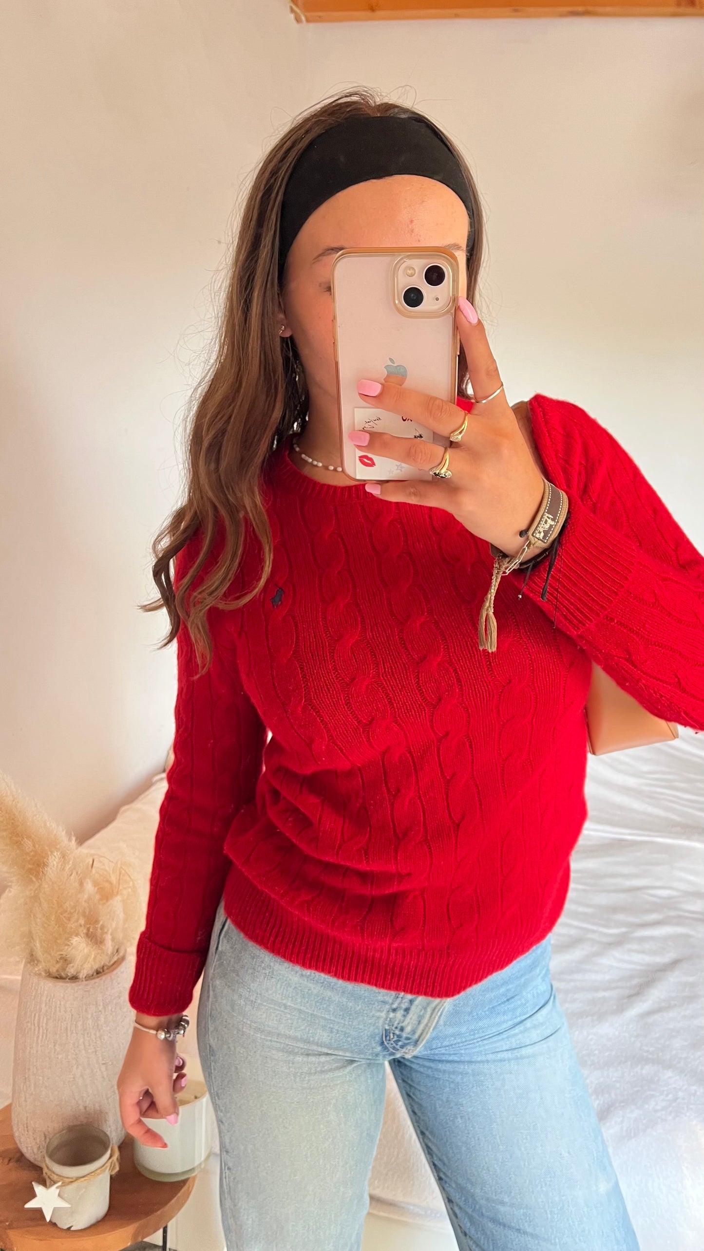 Pull torsadé laine & cachemire Ralph Lauren - M