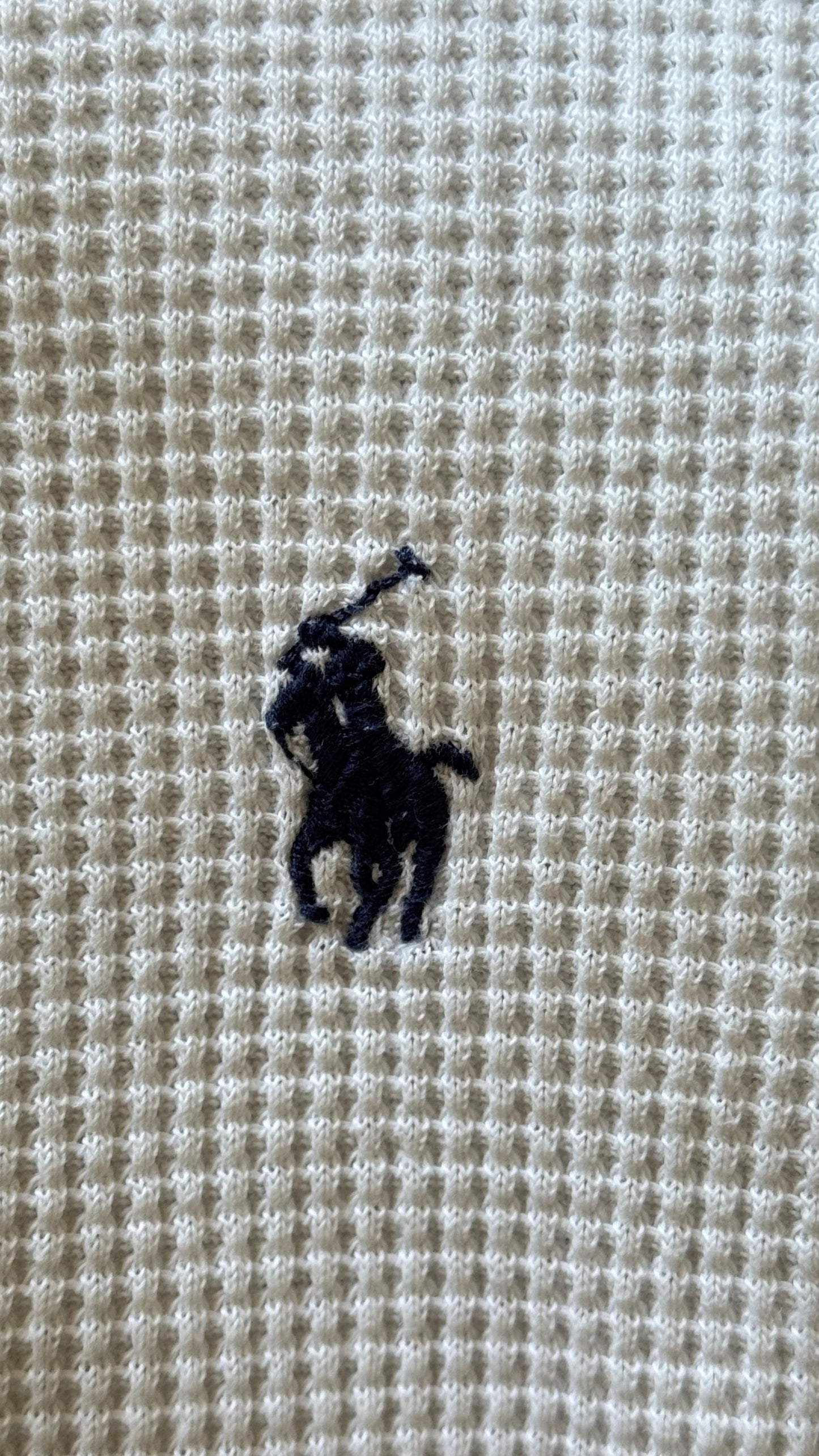Pull col rond blanc Ralph Lauren - S