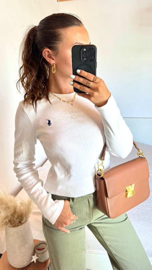 Pull fin blanc Ralph Lauren - M