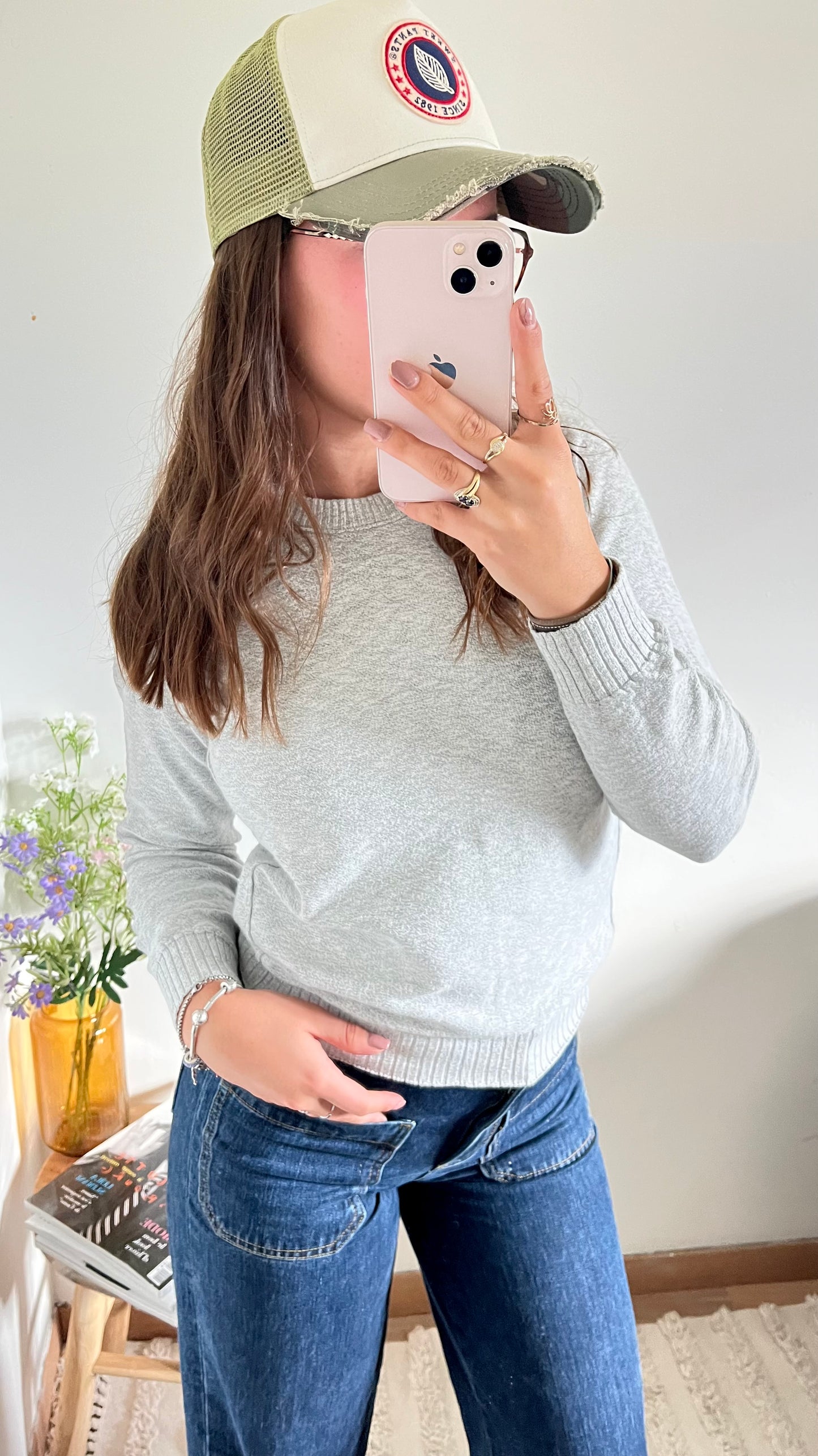 Pull gris Stone Island - XS