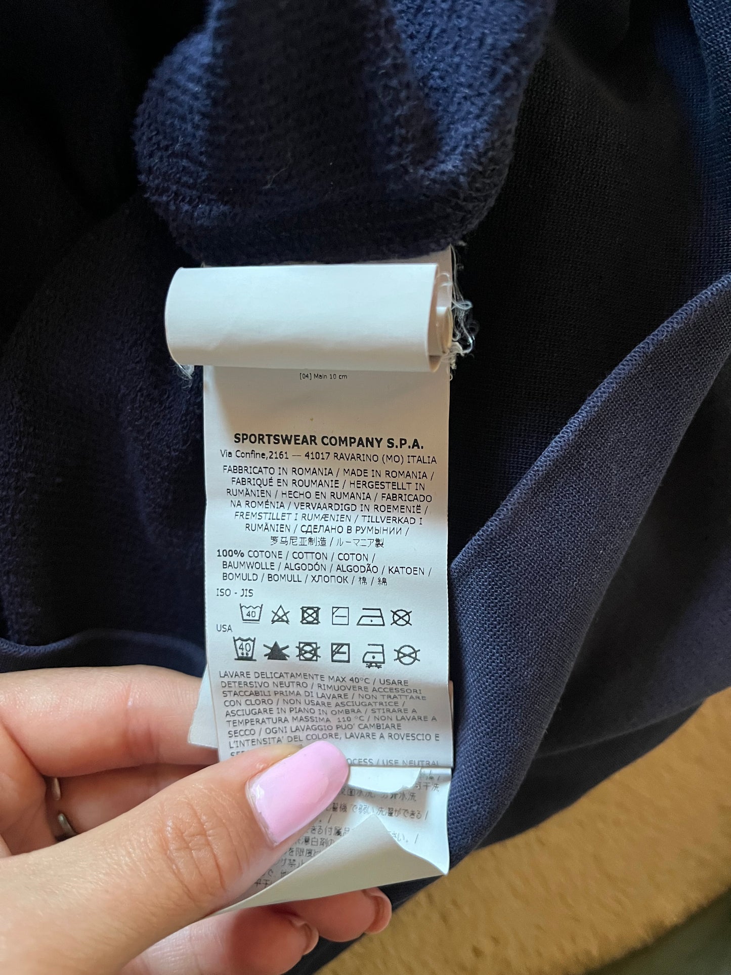 Pull bleu marine Stone Island - M