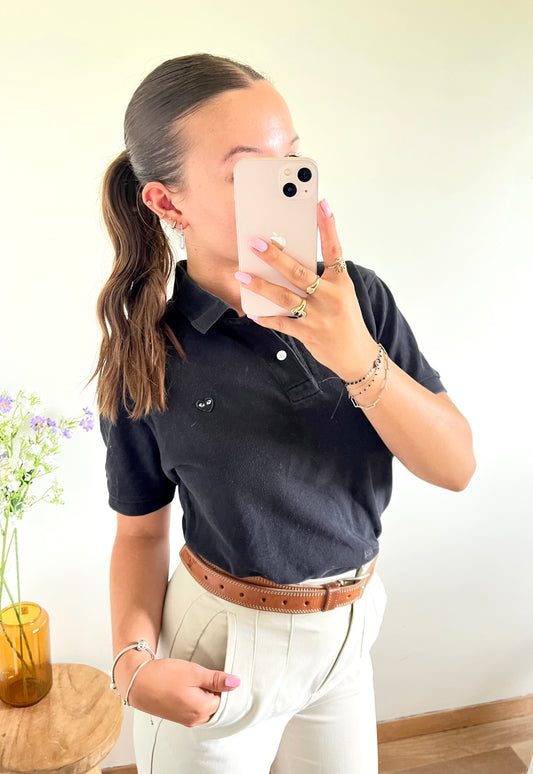Polo noir Comme Des Garçons - S