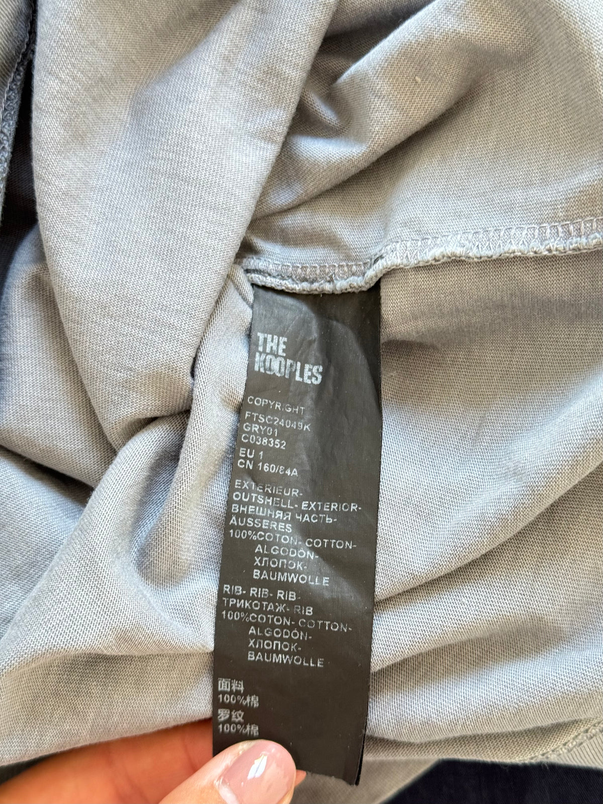 T-shirt gris The Kooples - S