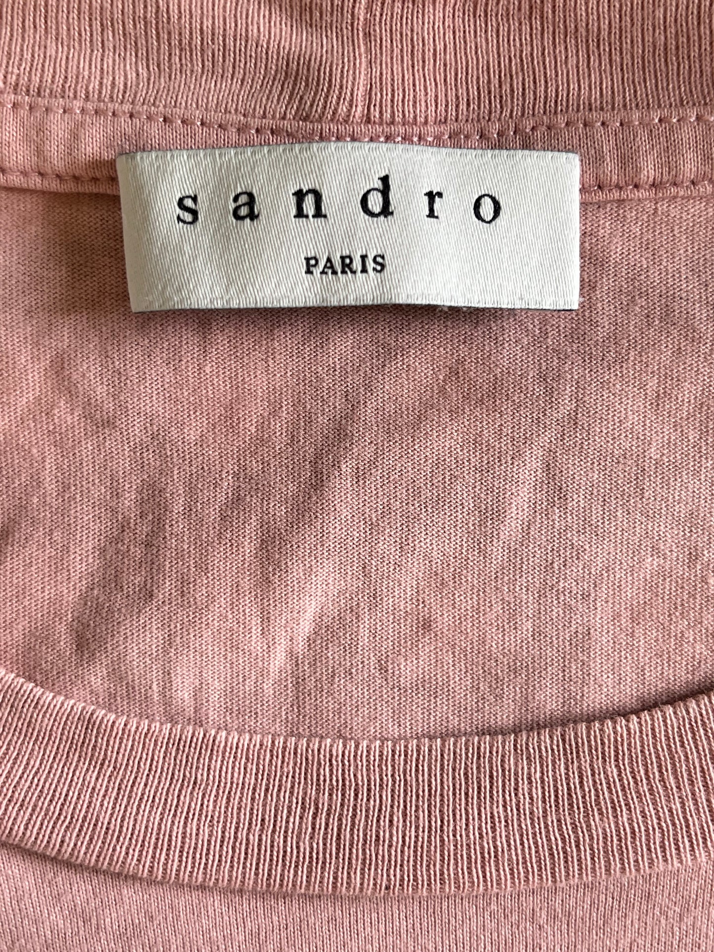 T-shirt rose pastel Sandro - S