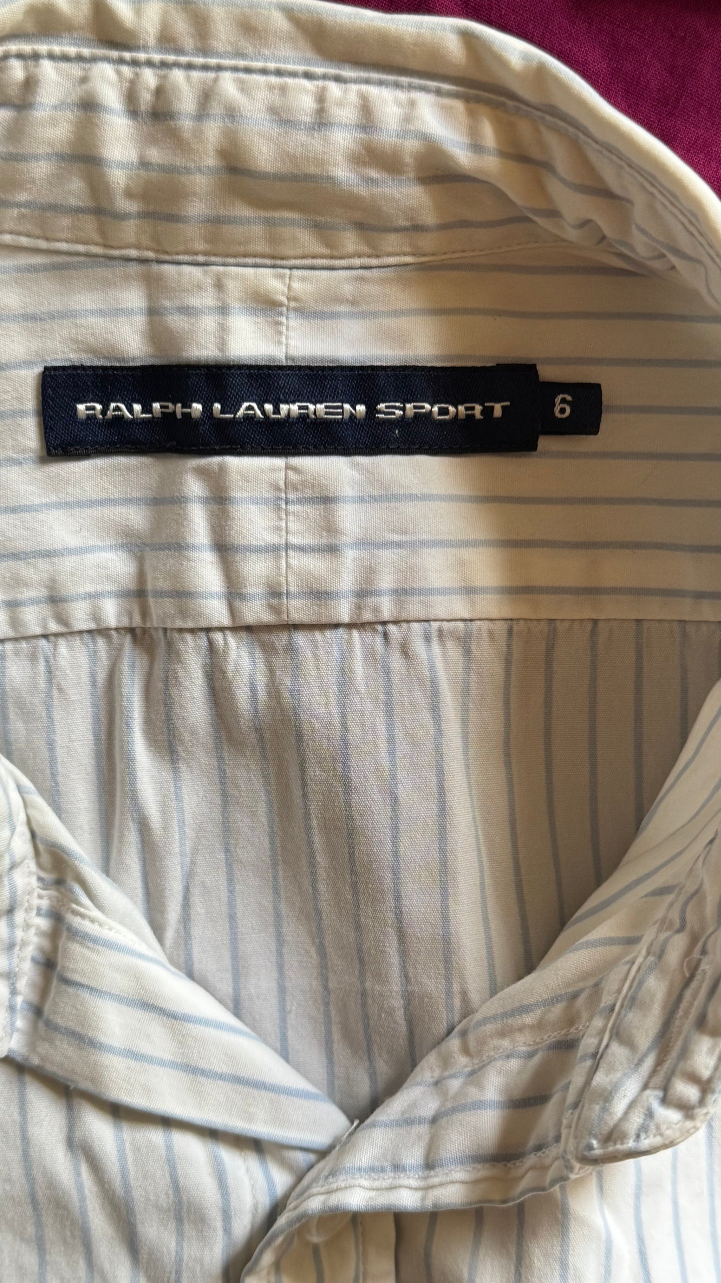 Chemise blanche rayée Ralph Lauren - S