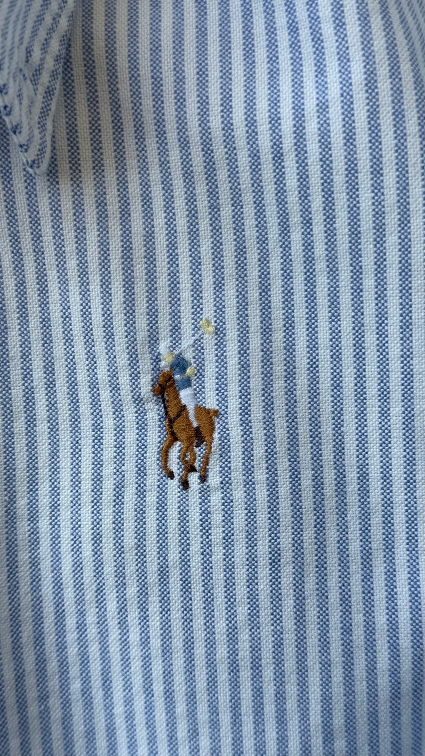 Chemise bleue rayée Ralph Lauren - S