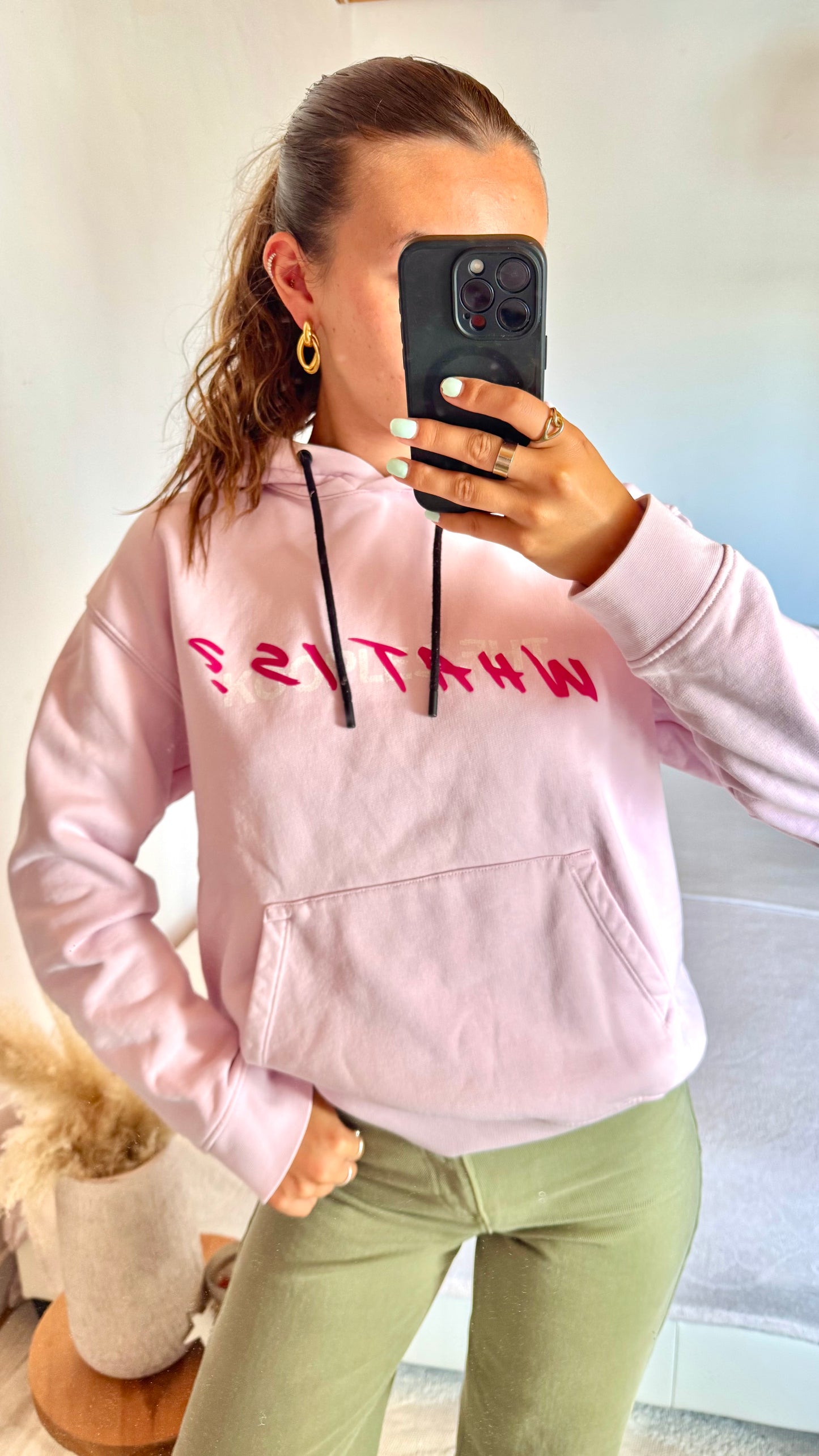 Sweat à capuche rose The Kooples - S