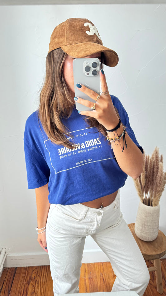 T-shirt bleu électrique Zadig & Voltaire - XL