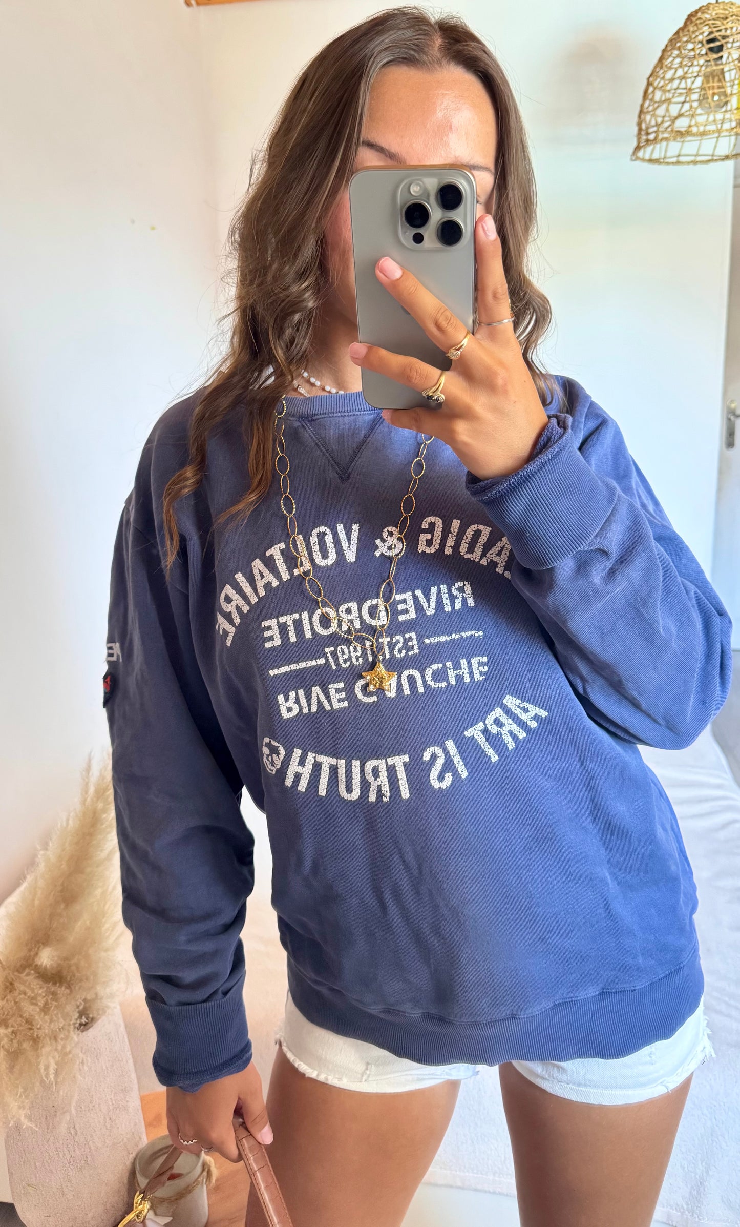 Sweat marine col rond Zadig & Voltaire - M