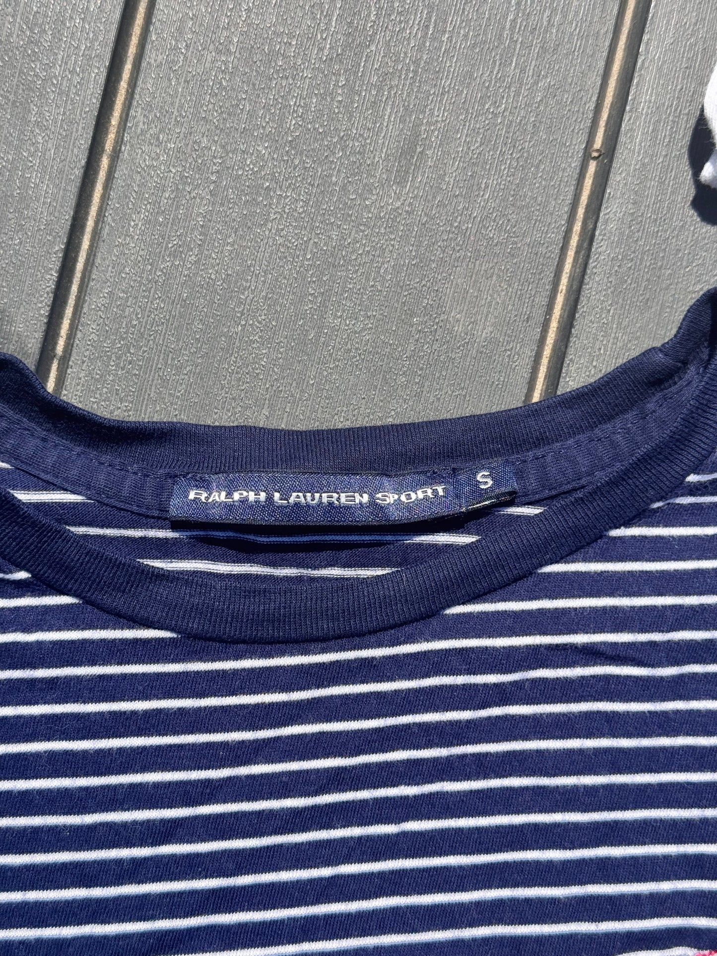 T-shirt marine à rayures Ralph Lauren - S