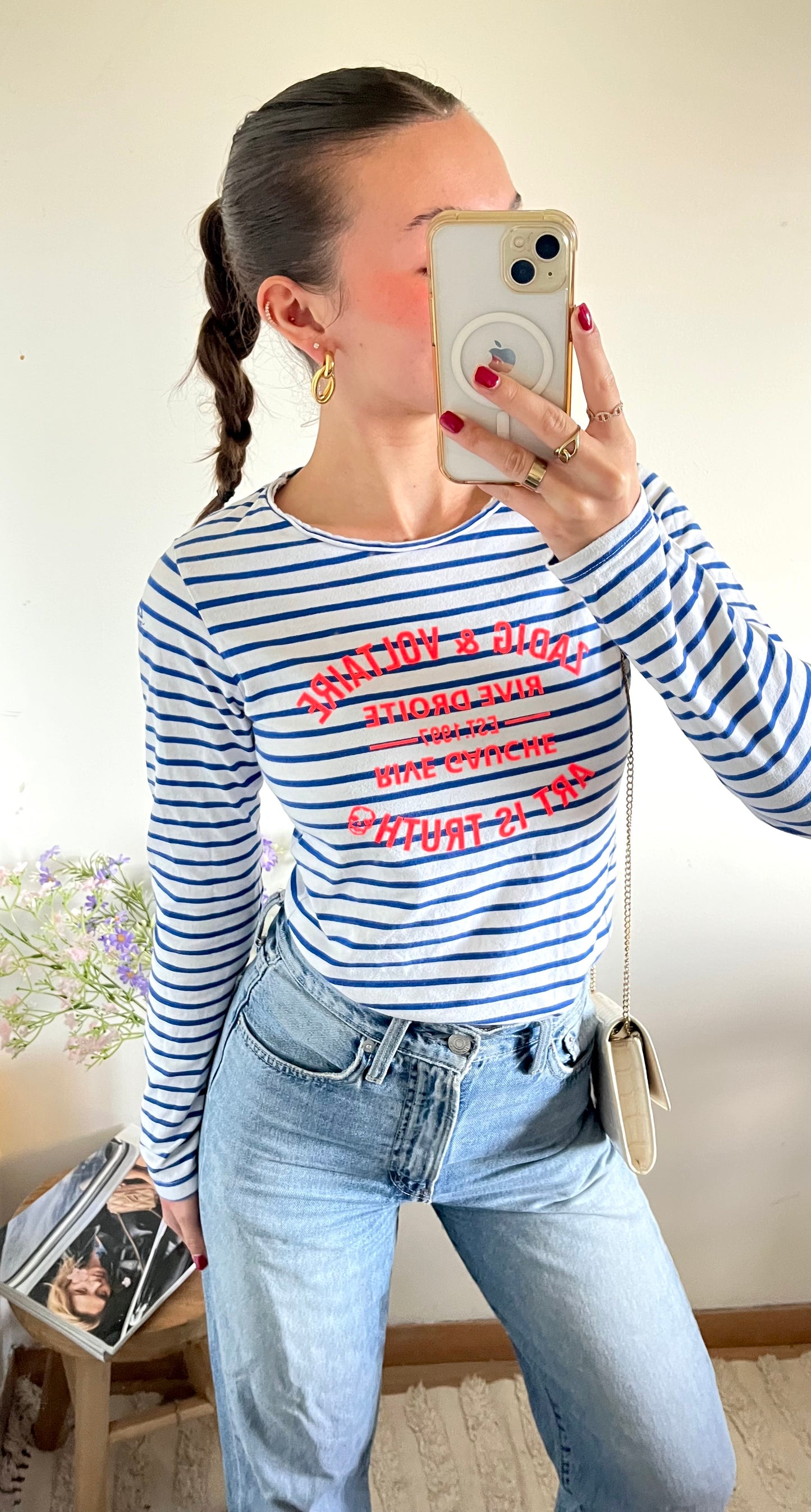 T-shirt manche longue marinière Zadig & Voltaire - XS/S