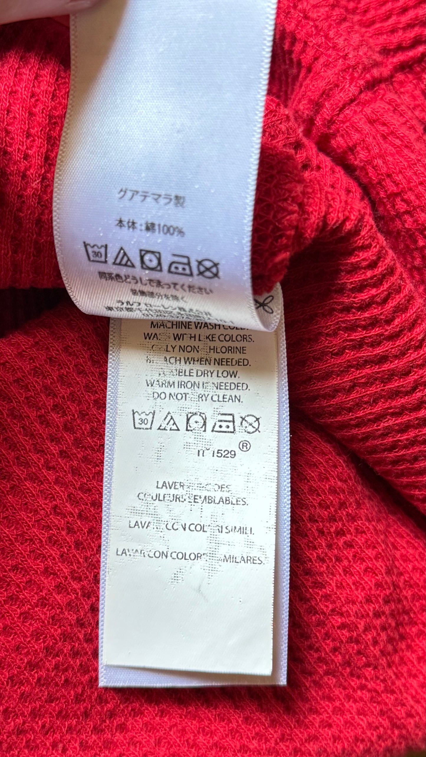 Pull polo rouge Ralph Lauren - XS