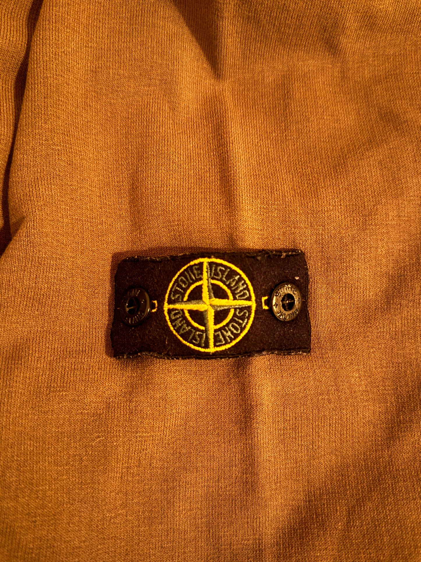 Pull col rond marron Stone Island - M