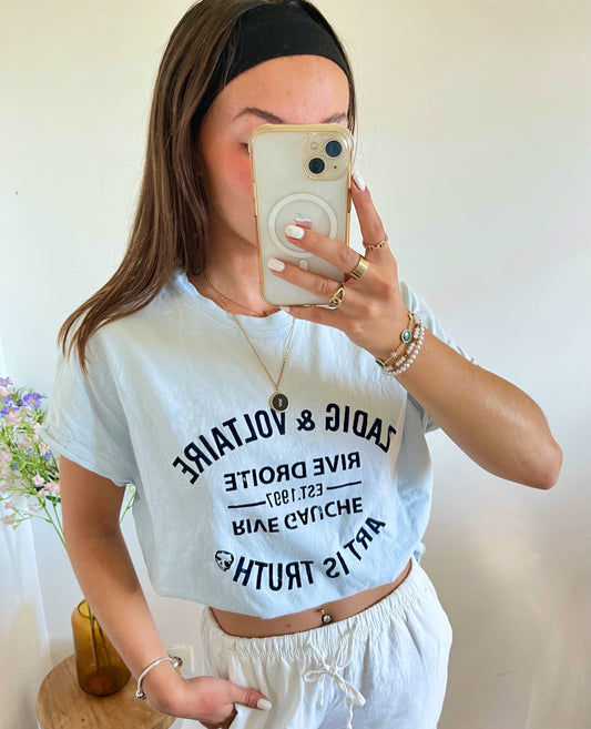 T-shirt bleu ciel Zadig & Voltaire - S
