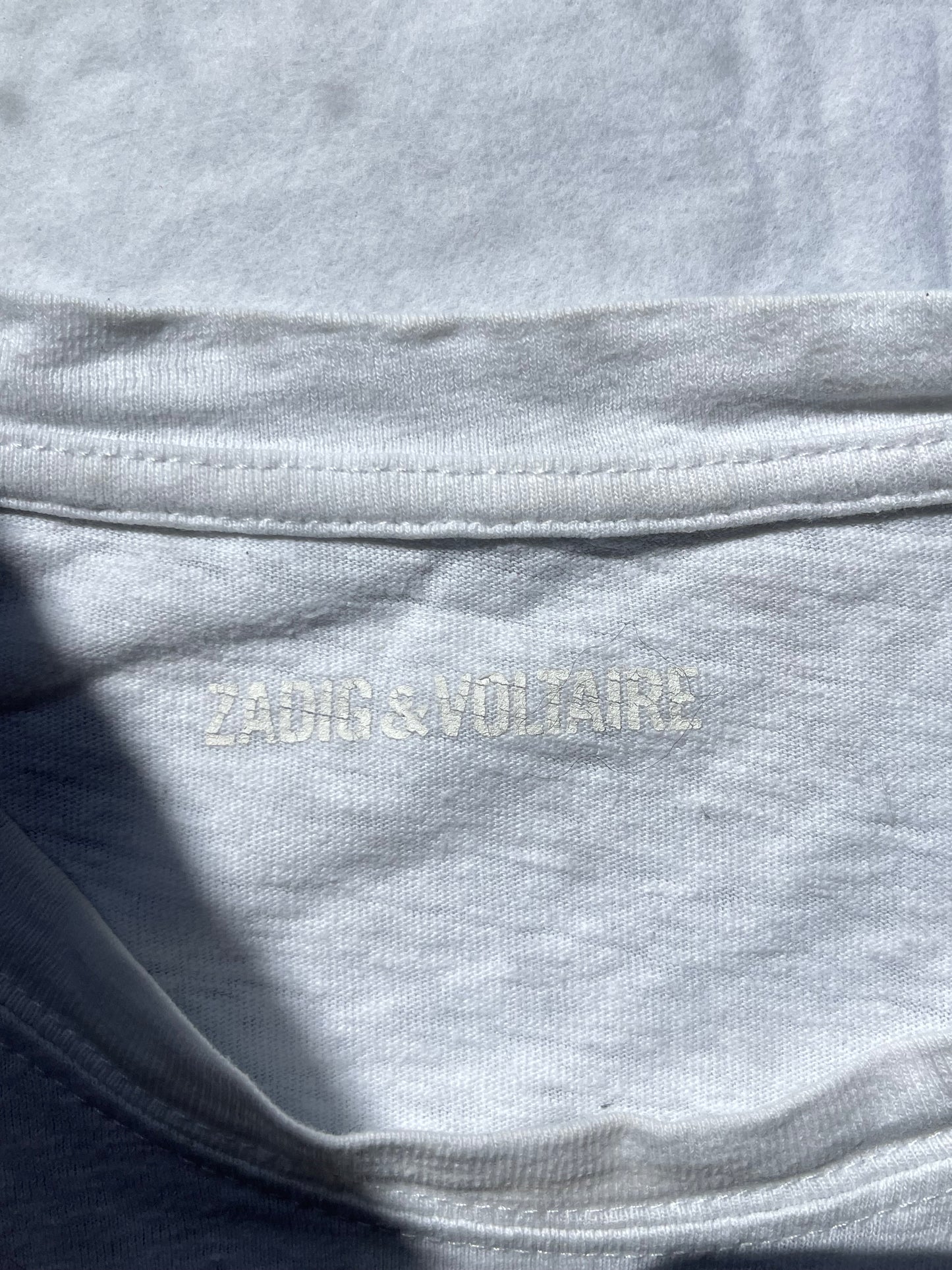 T-shirt blanc argenté Zadig & Voltaire - L