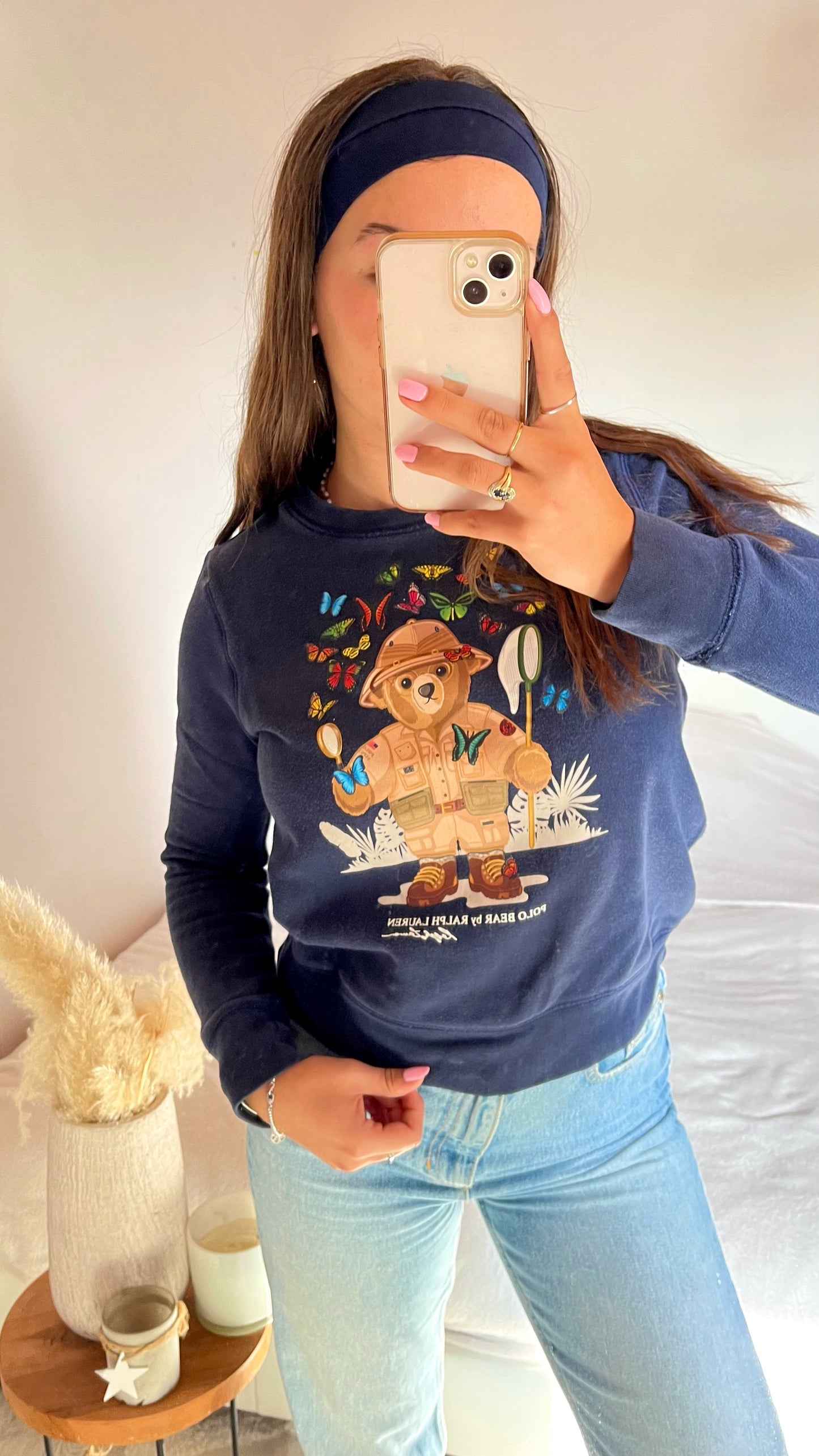 Pull marine nounours Ralph Lauren - XS