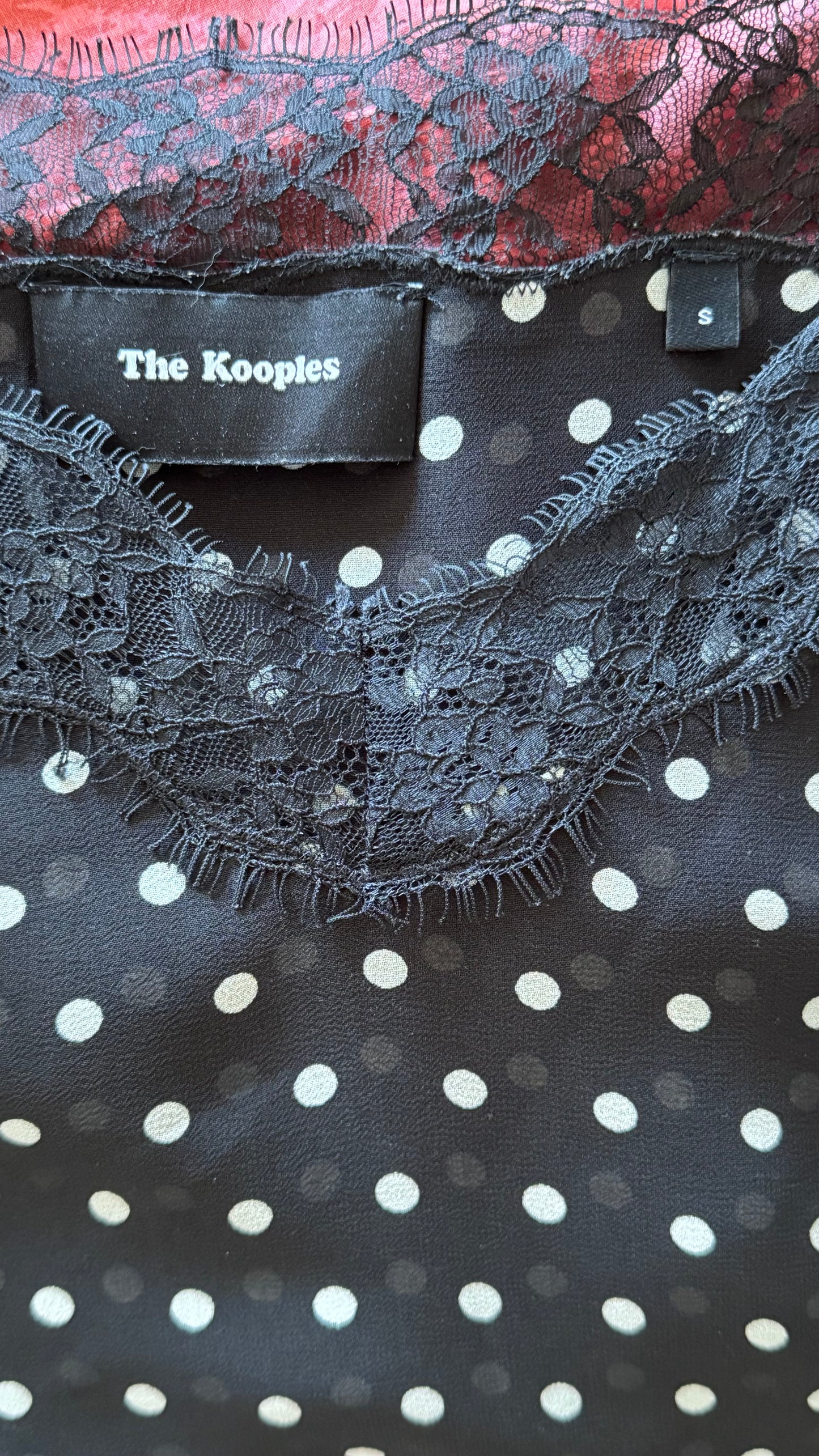 Top à pois dentelle The Kooples - M