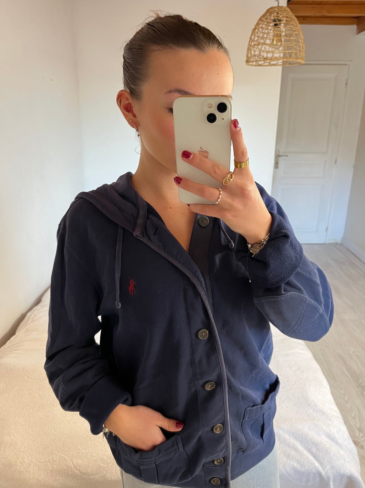Veste à capuche et boutons Ralph Lauren - M