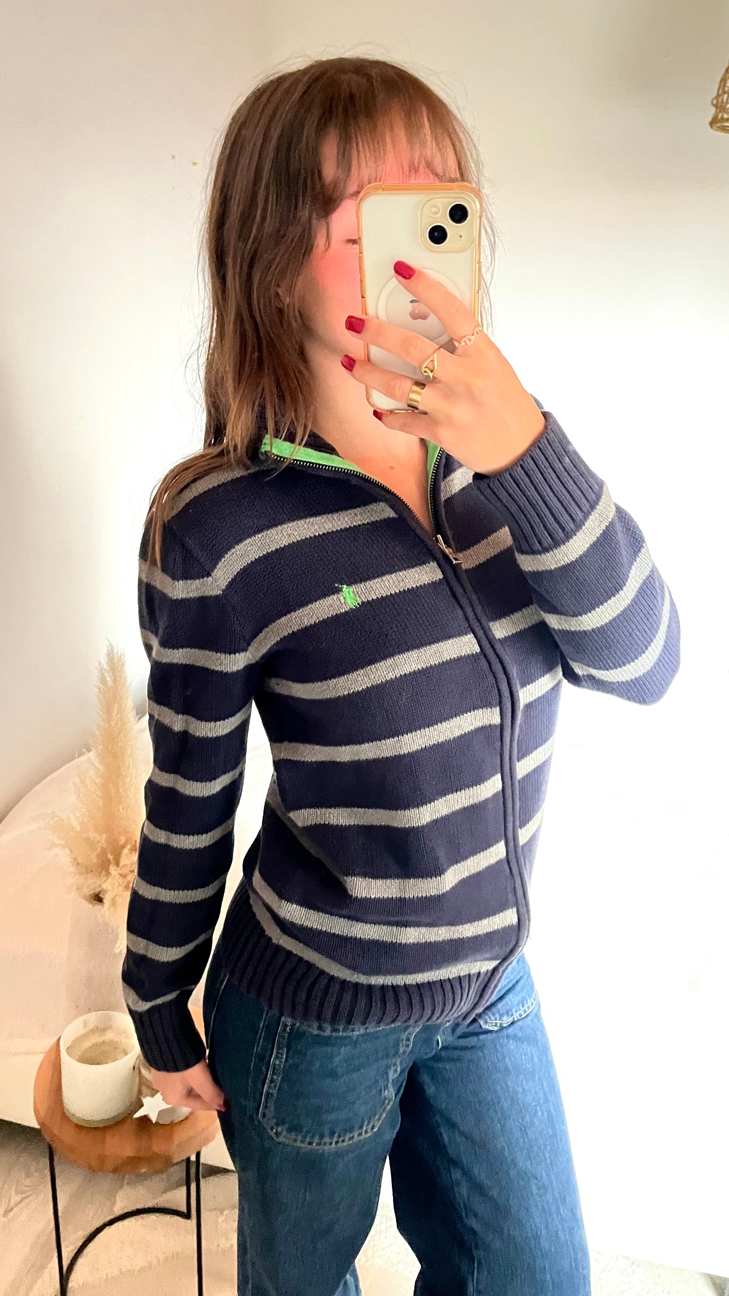 Veste à zip à rayures Ralph Lauren - S