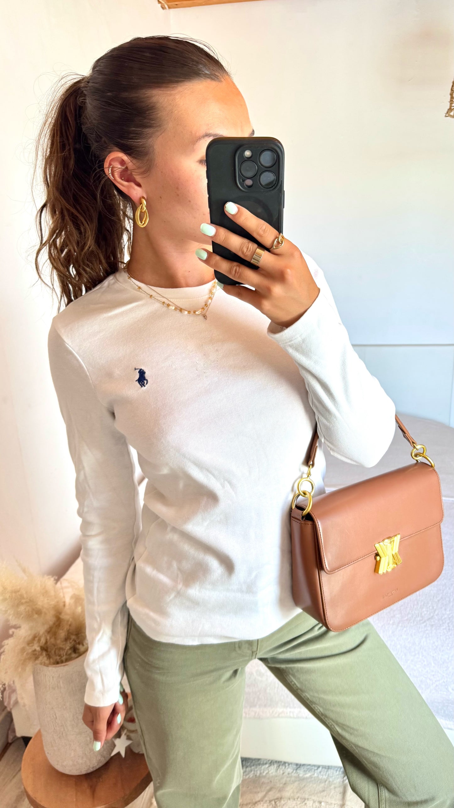 Pull fin blanc Ralph Lauren - M