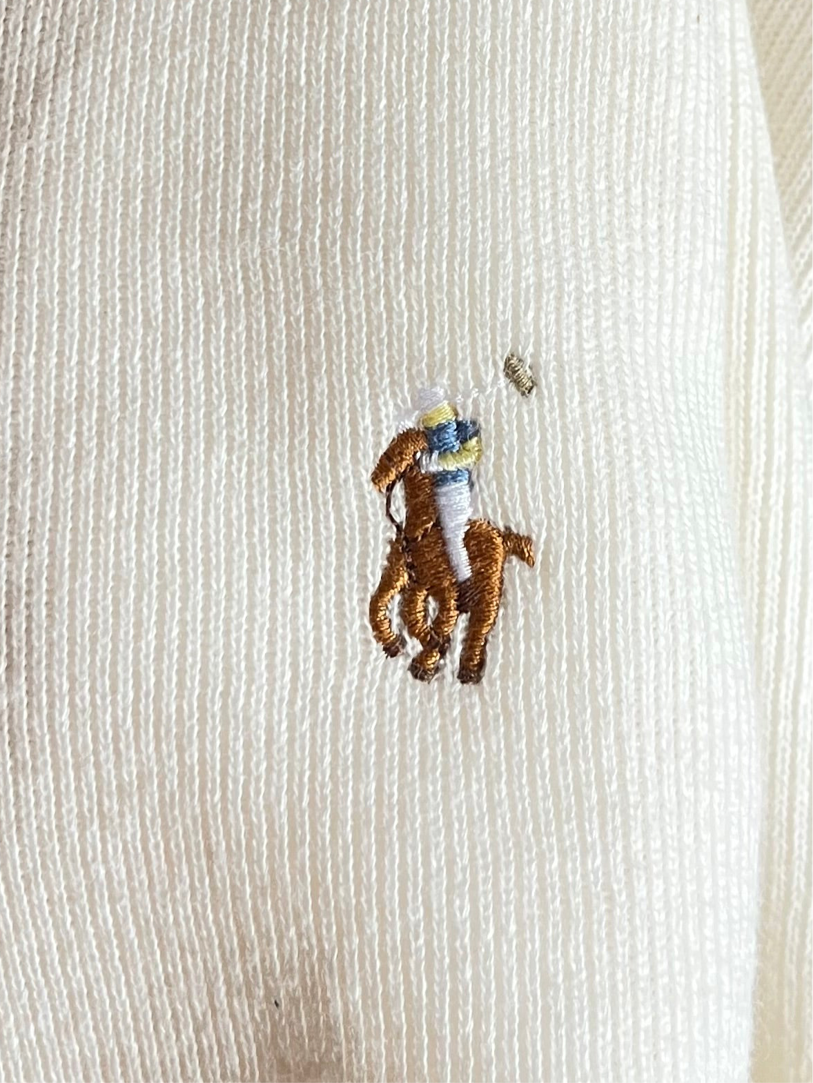 Pull demi-zip blanc Ralph Lauren - XS.