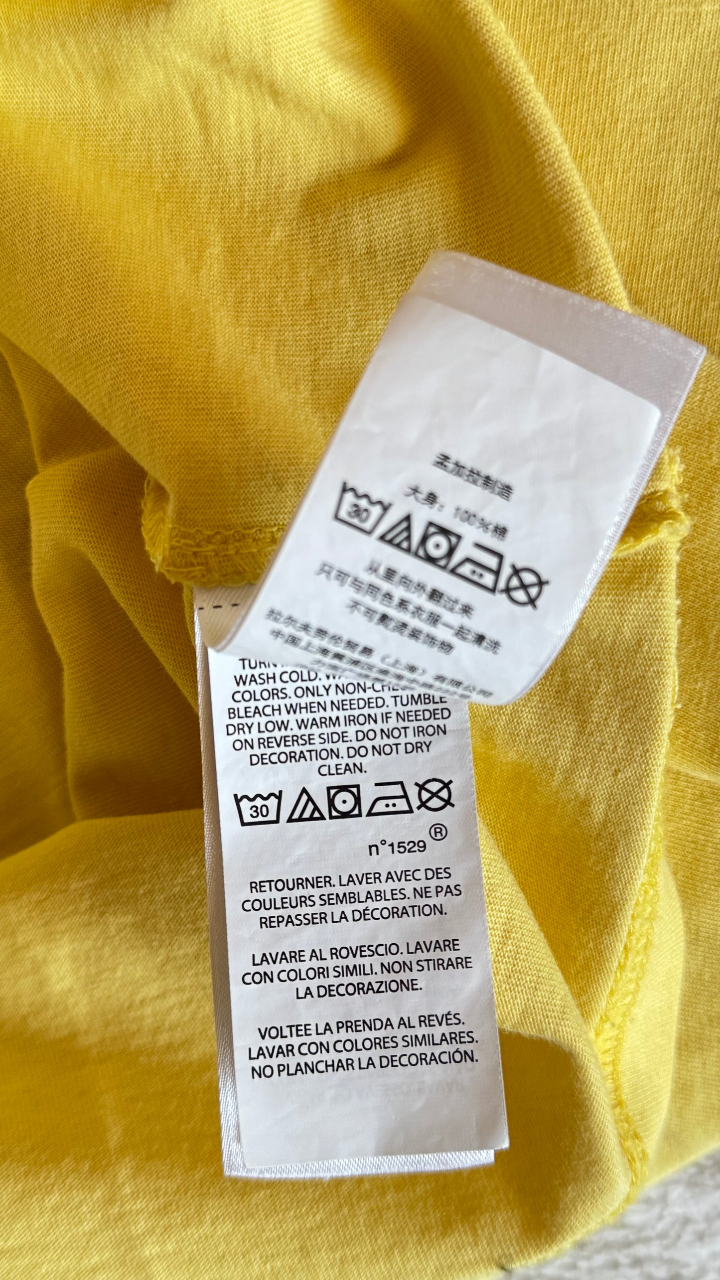 T-shirt Teddy Bear jaune Ralph Lauren - S