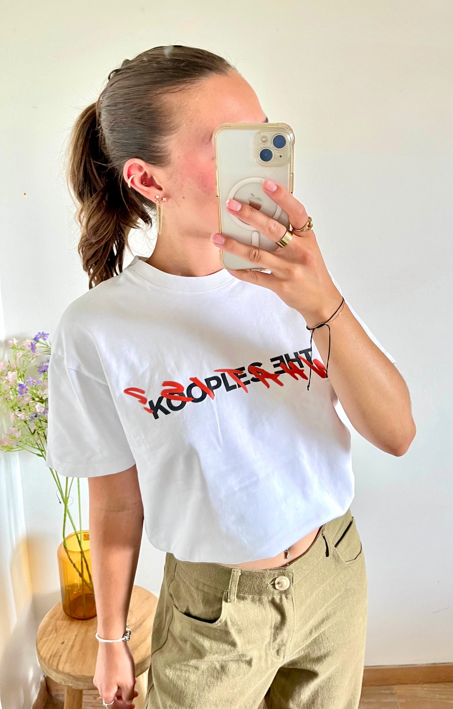 T-shirt What is The Kooples blanc - L