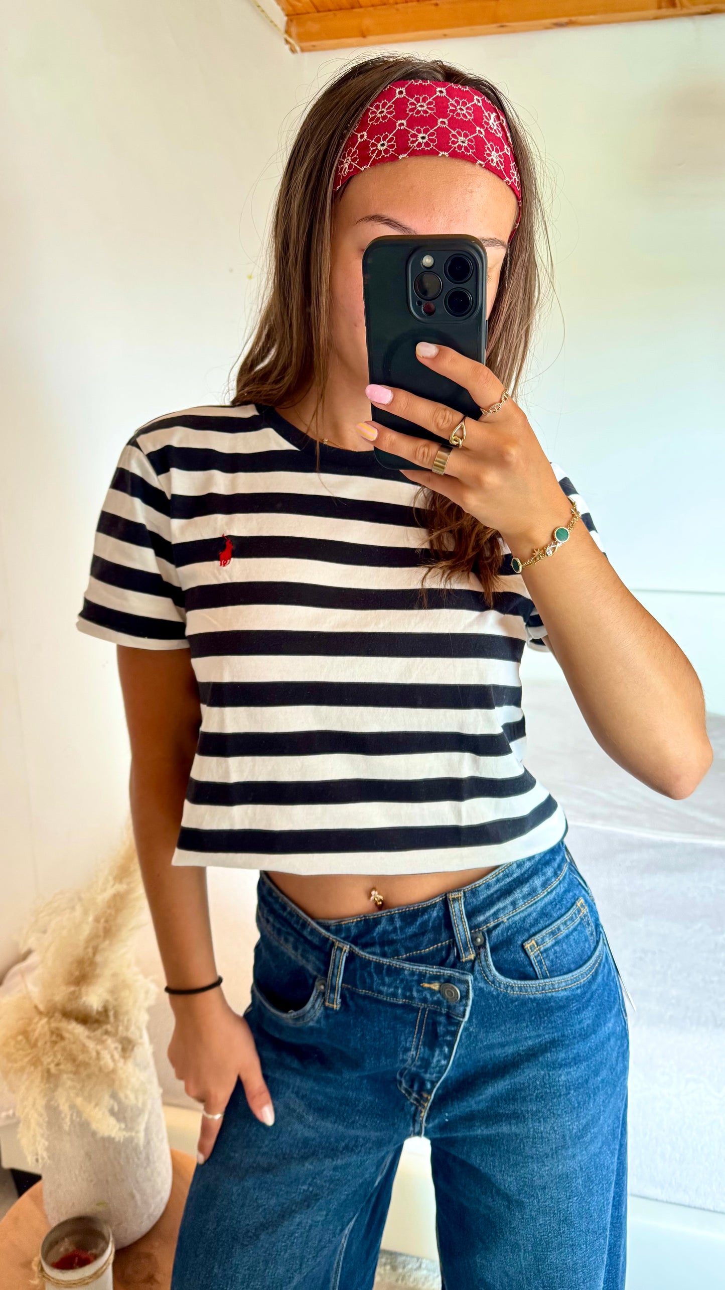 T-shirt rayée Ralph Lauren - M