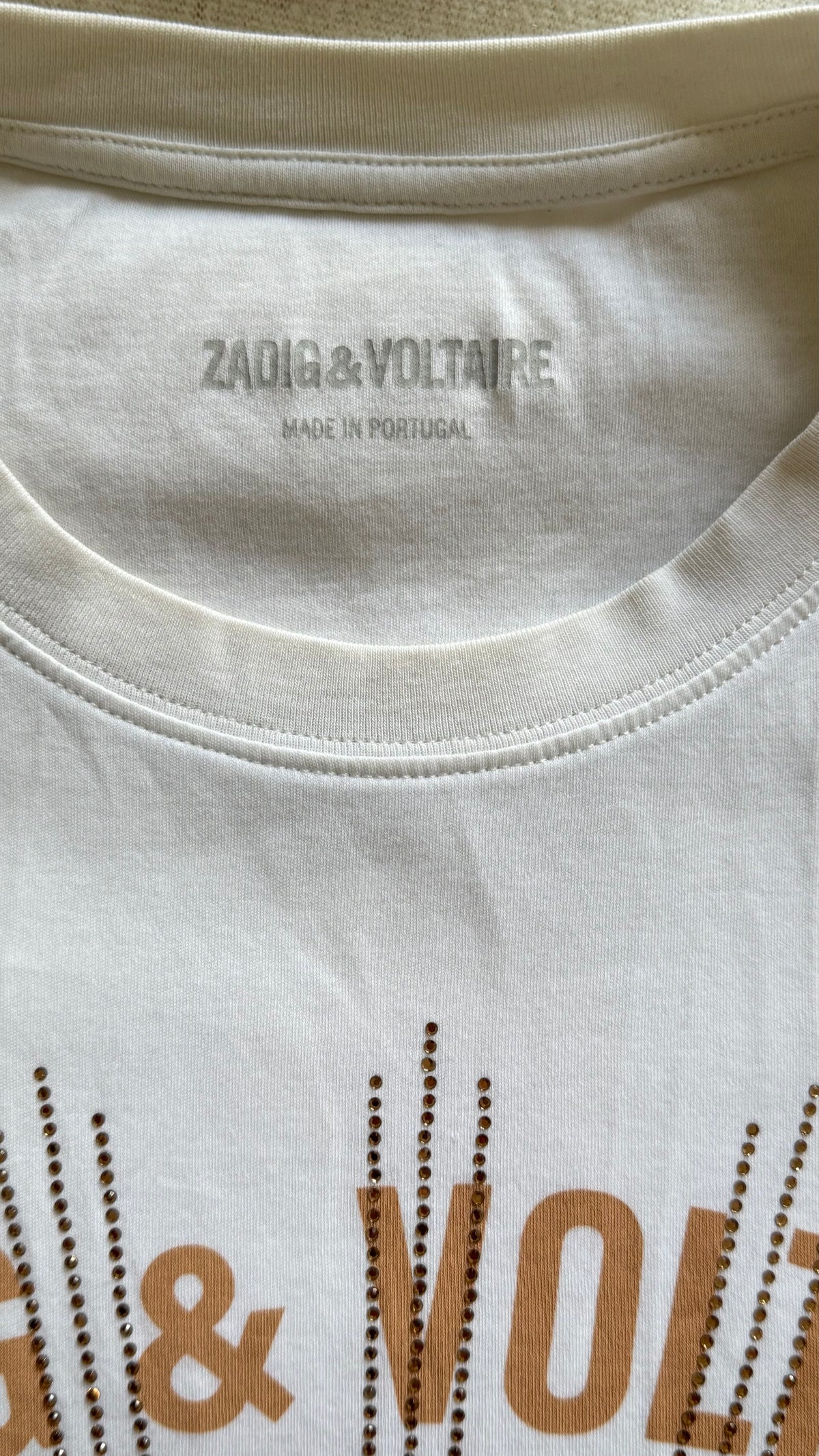 T-shirt doré Zadig & Voltaire - M
