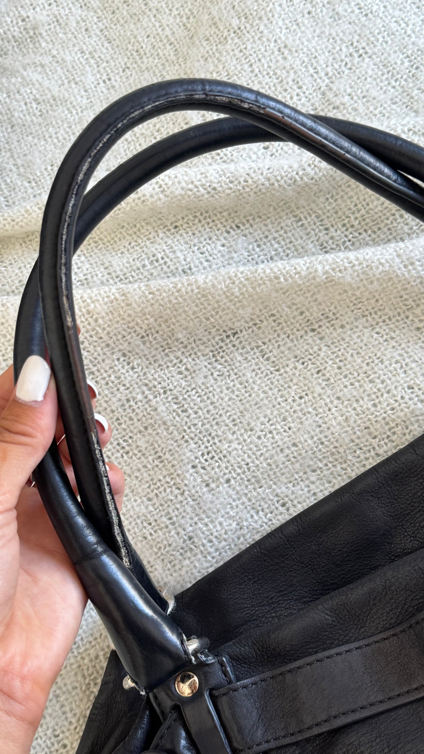 Sac en cuir Vanessa Bruno noir