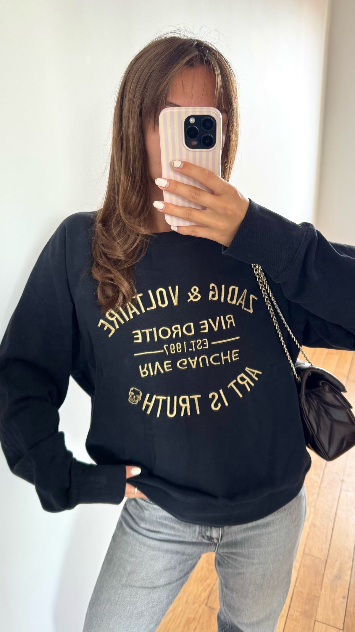 Sweat noir et doré Zadig & Voltaire - L