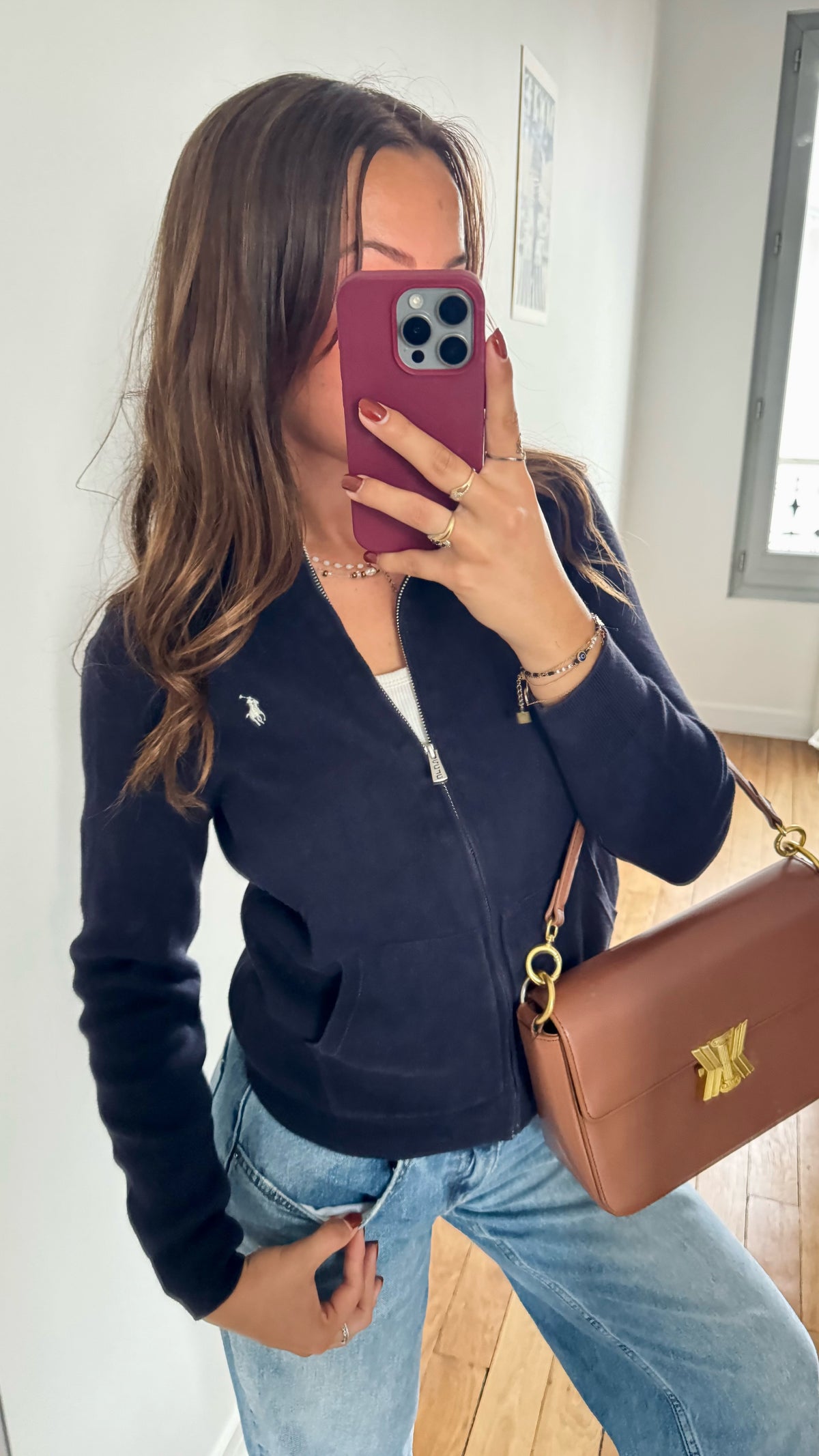 Veste zip marine Ralph Lauren - S