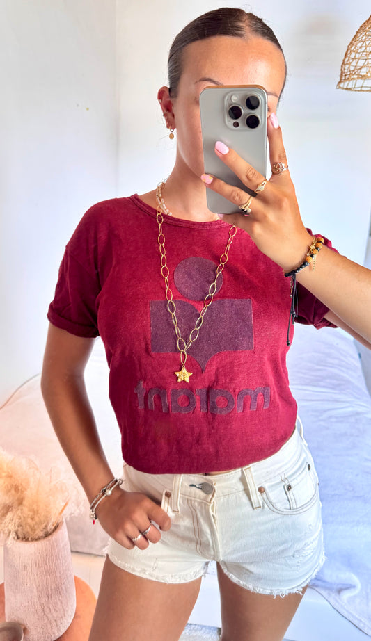T-shirt bordeaux Isabel Marant - S