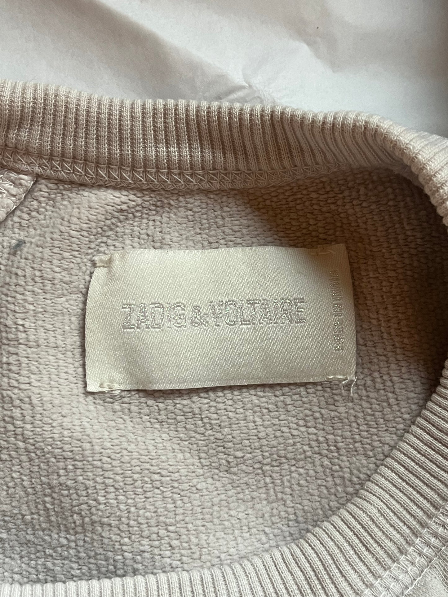 Sweat col rond blanc Zadig & Voltaire - M